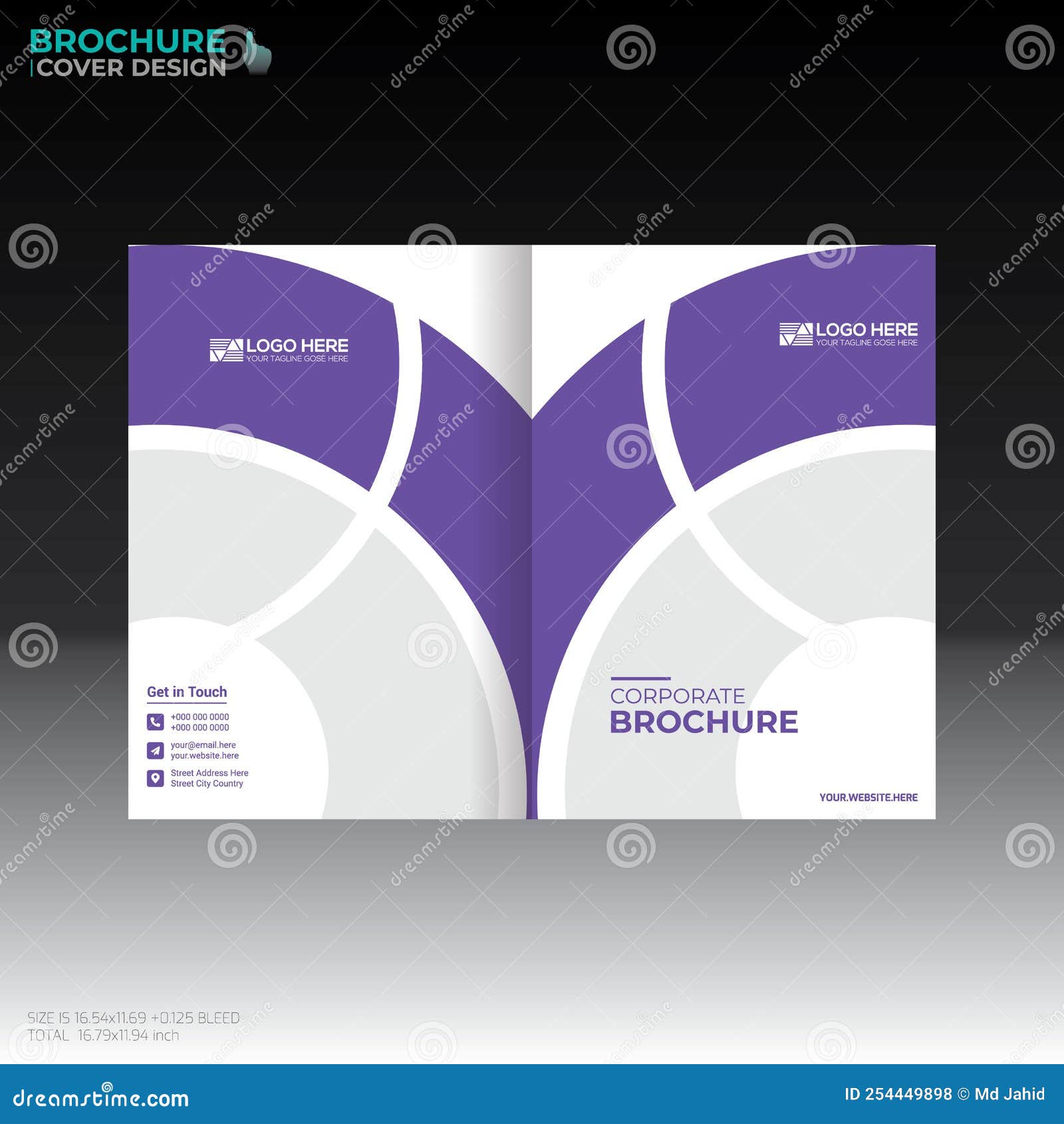 Vector Brochure Cover Design Stock Illustration Illustration of