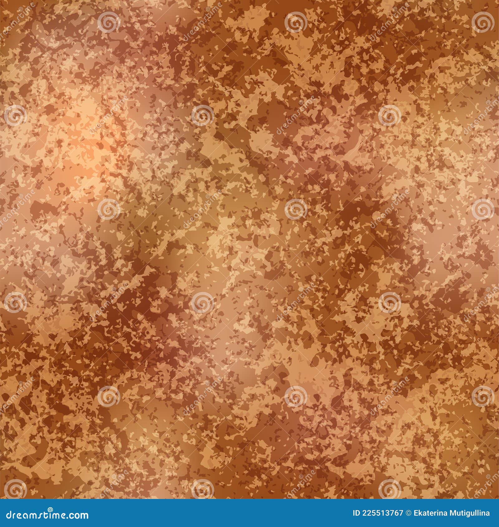 Vector Bronze Distressed Foil Seamless Pattern. Shiny Derk Gold Patina ...