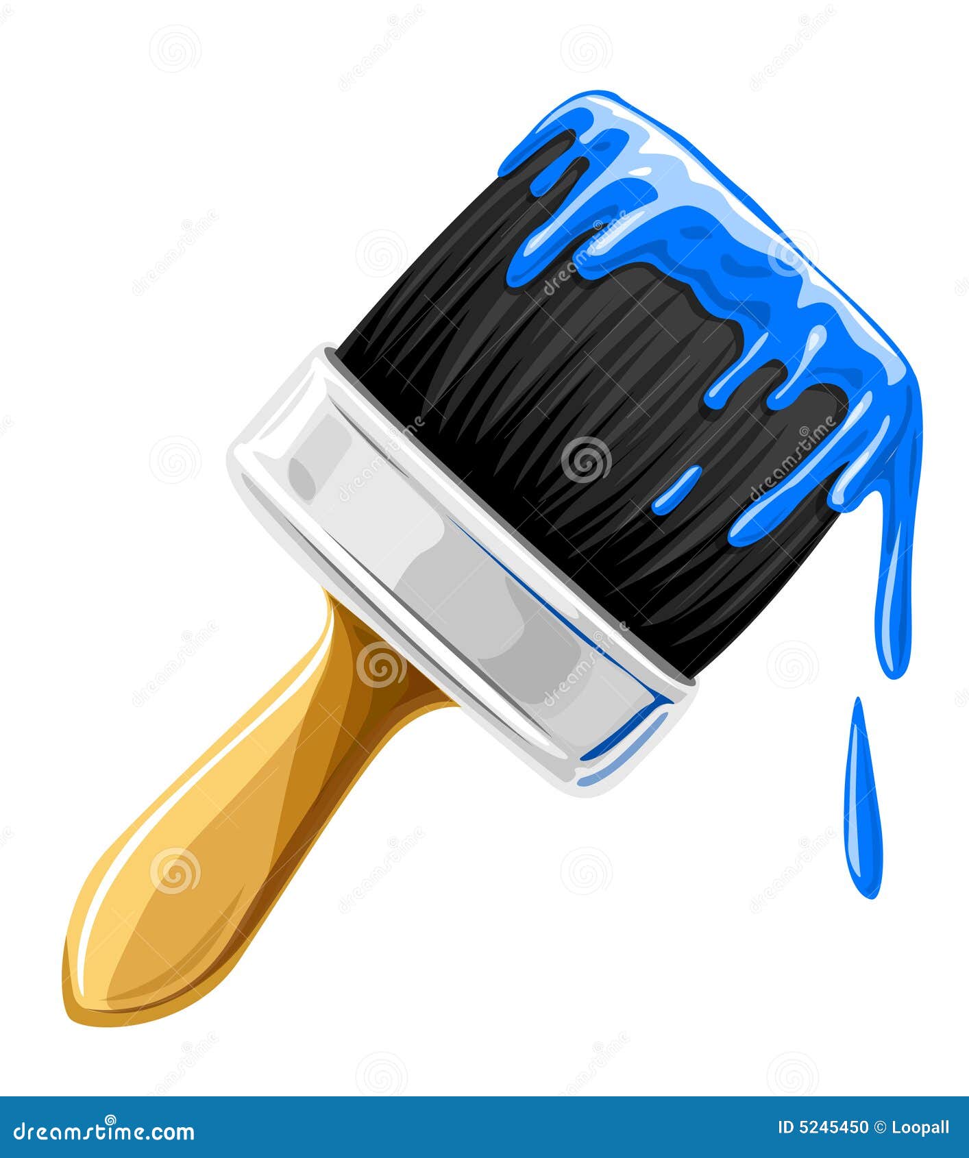 blue paintbrush blue paintbrush