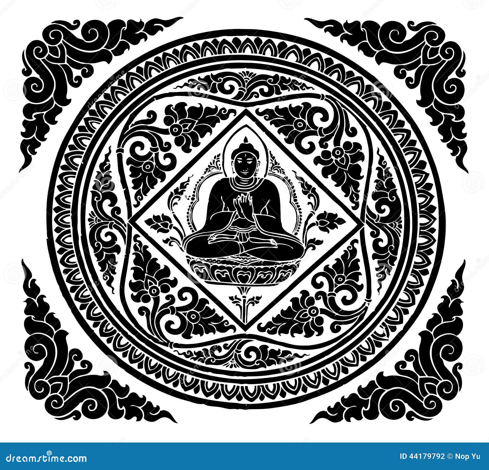 Buddha, silhouette, vector, shadow, black, buddhism, meditate. Sitting  meditating buddha silhouette vector in black. | CanStock