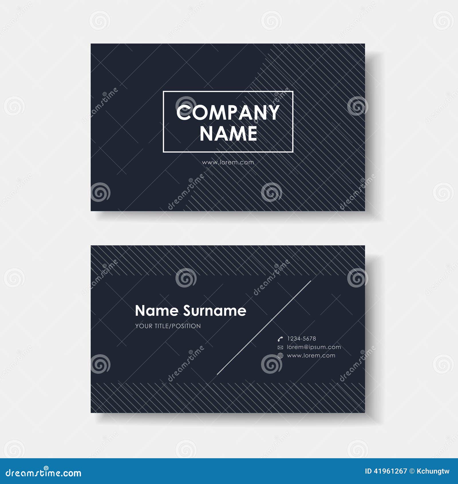  business card  of black minimalistic