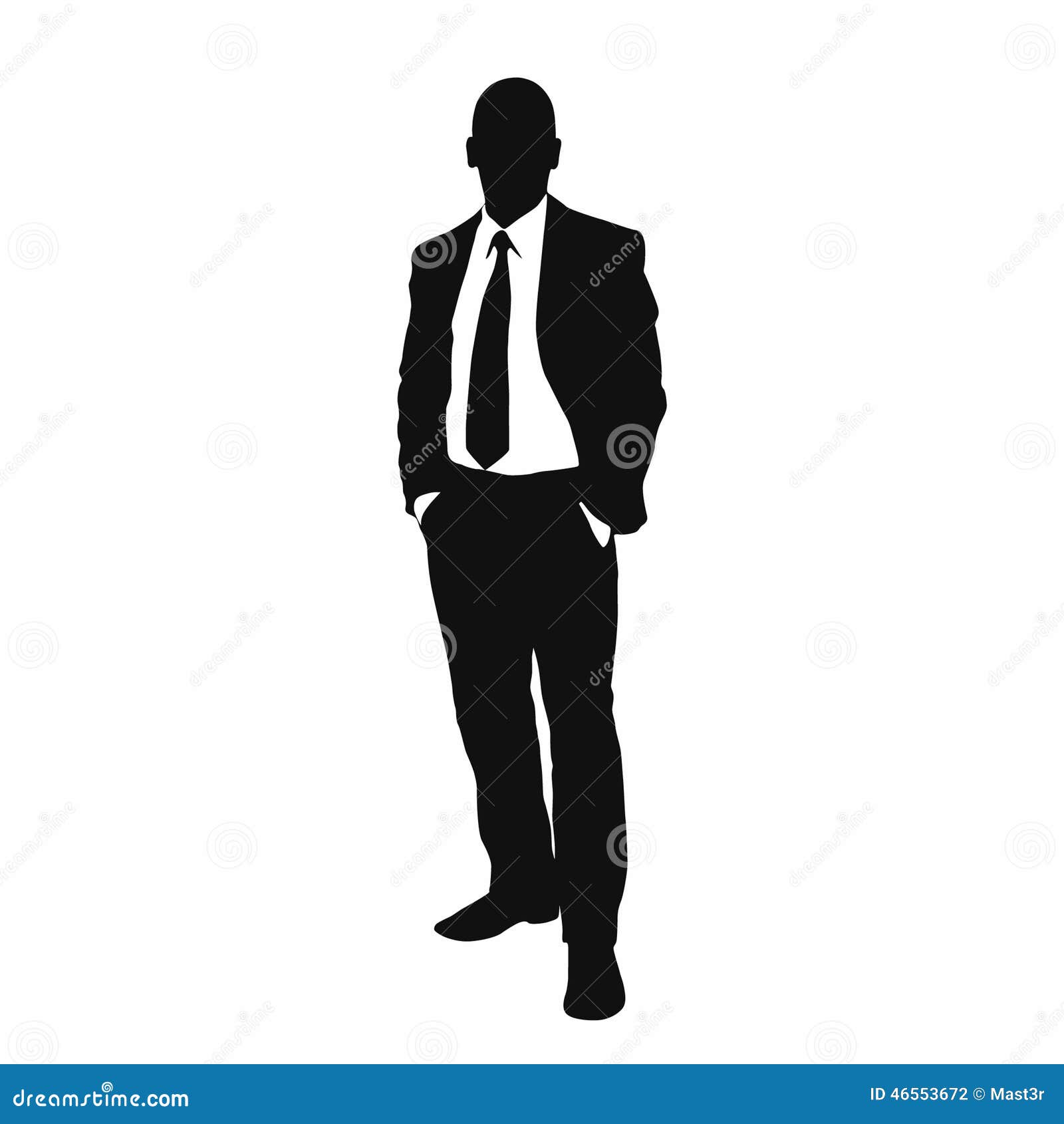 Vector Business Man Black Silhouette Stock Vector Vector Business Man Black Silhouette Stock Vector