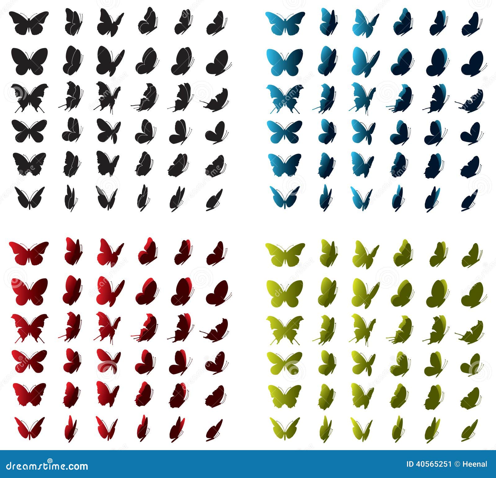 Vector Butterfly Stock Vector Image 40565251