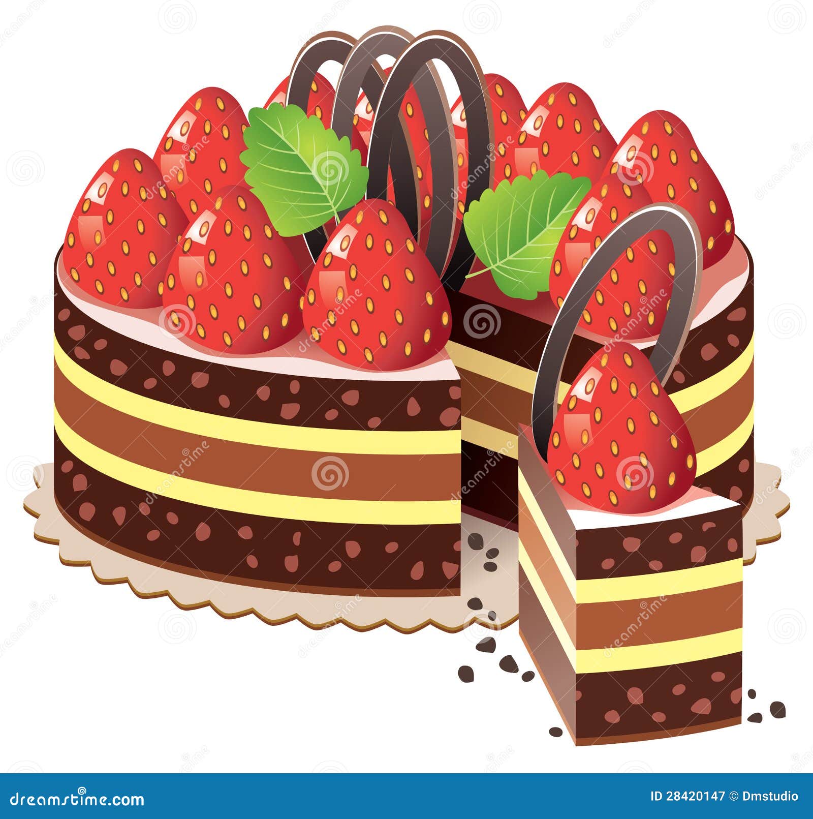 vector 2d pink cake images