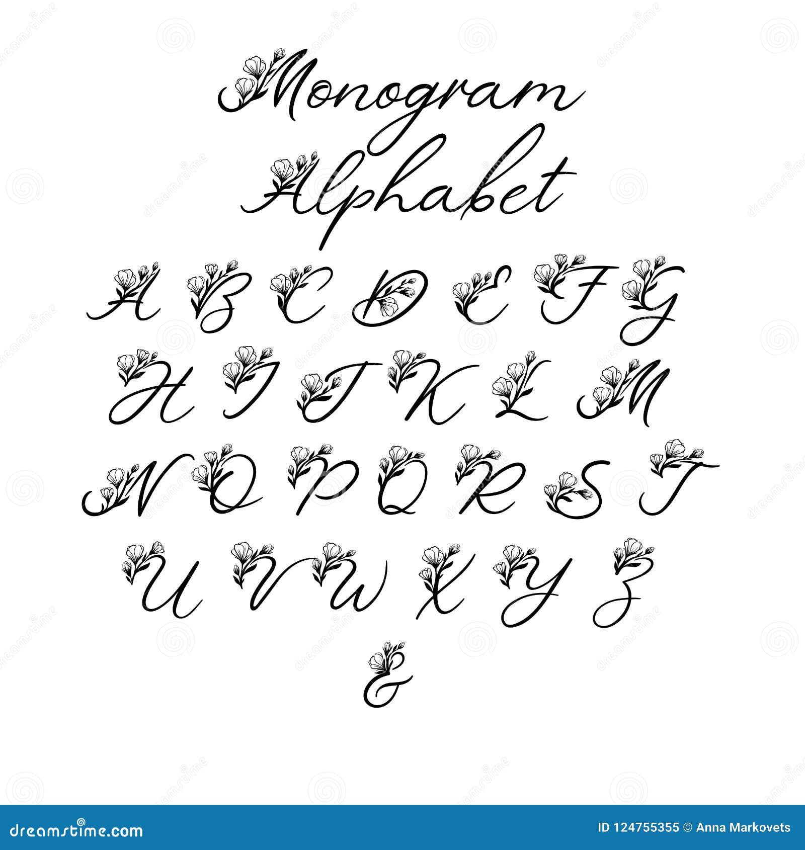 Free Vector  Calligraphic wedding monogram logos