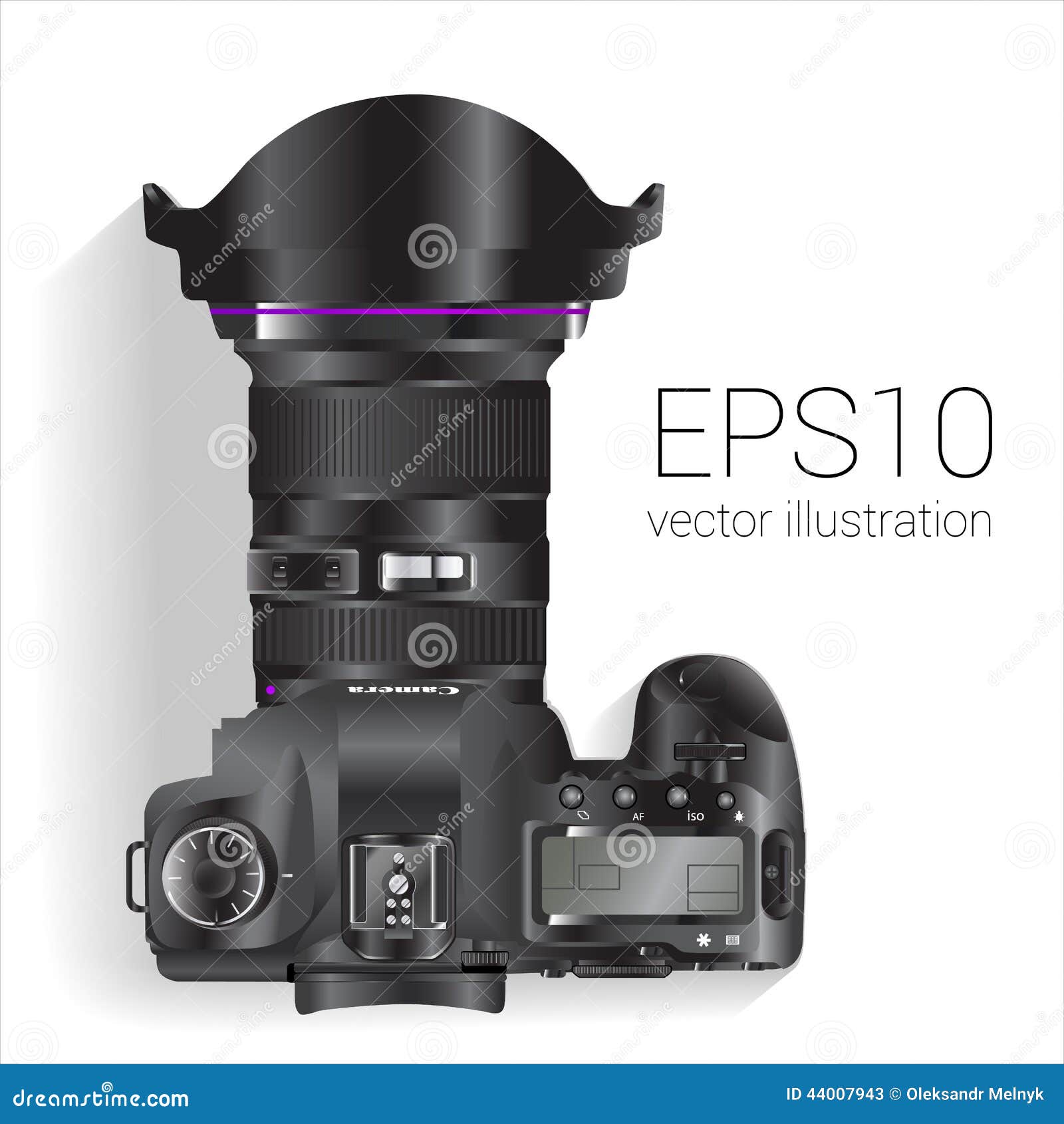 Vector Camera on White Background Stock Vector - Illustration of canon