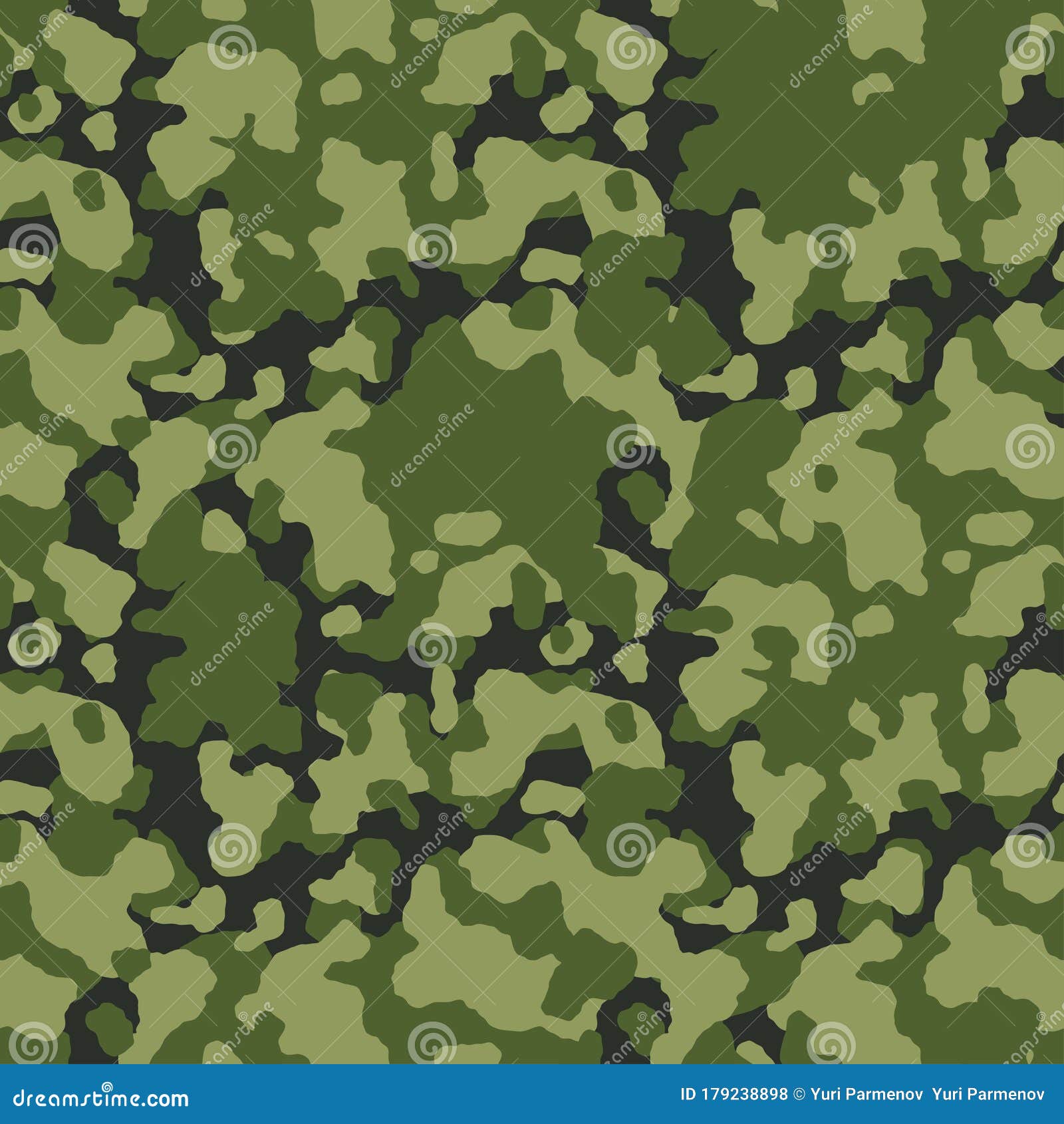 Vector Camouflage Pattern Background, Seamless Illustration. Camo ...