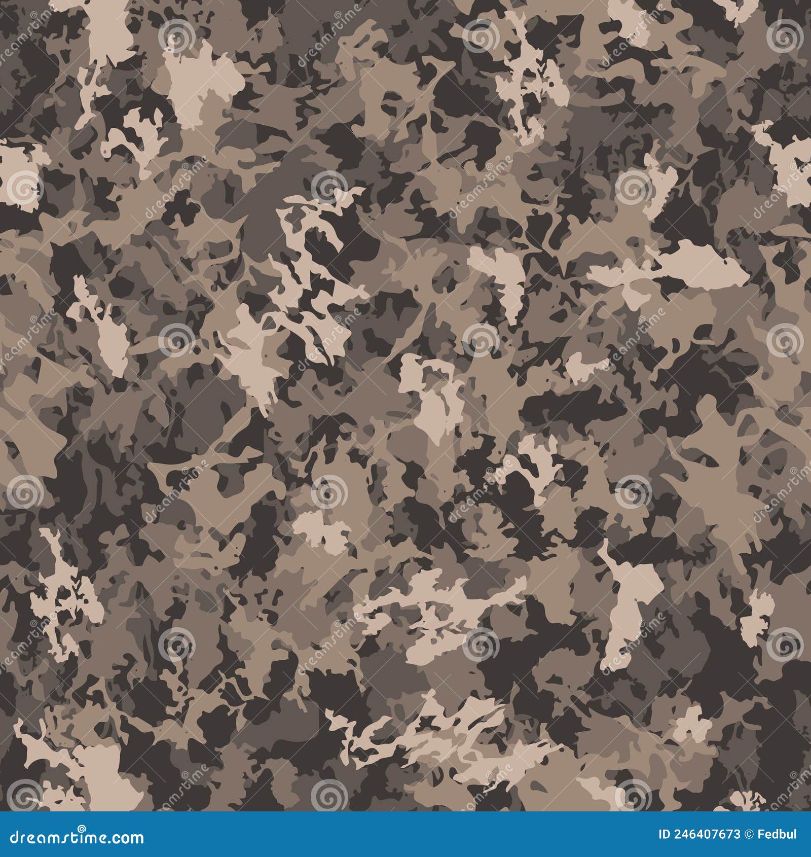 Brown and Tan Camo Abstract Nature Camouflage Design Pattern