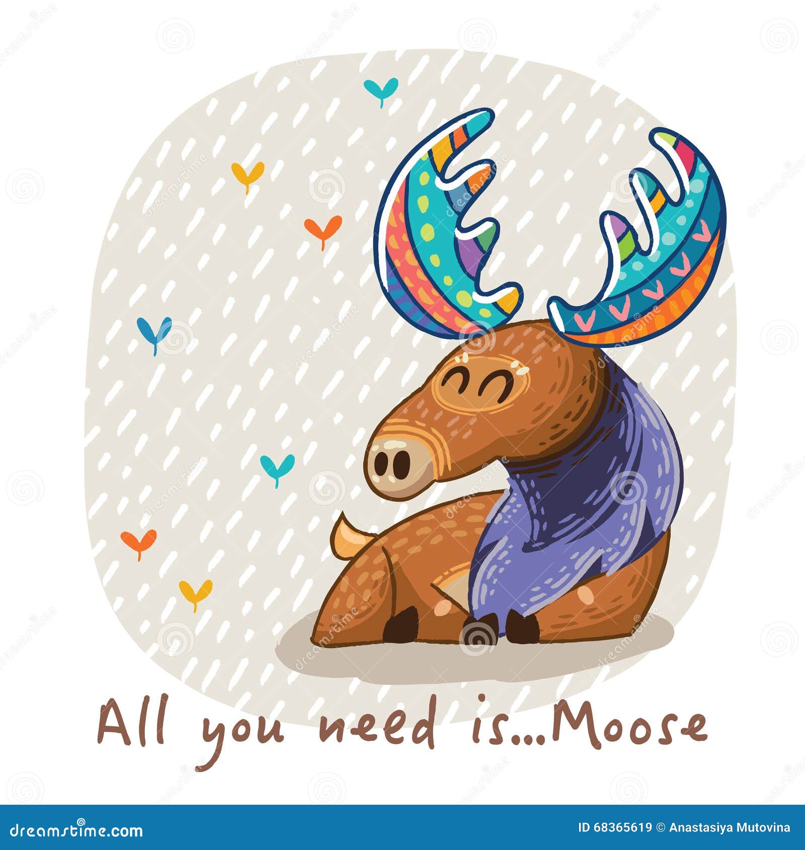  card with awesome elk