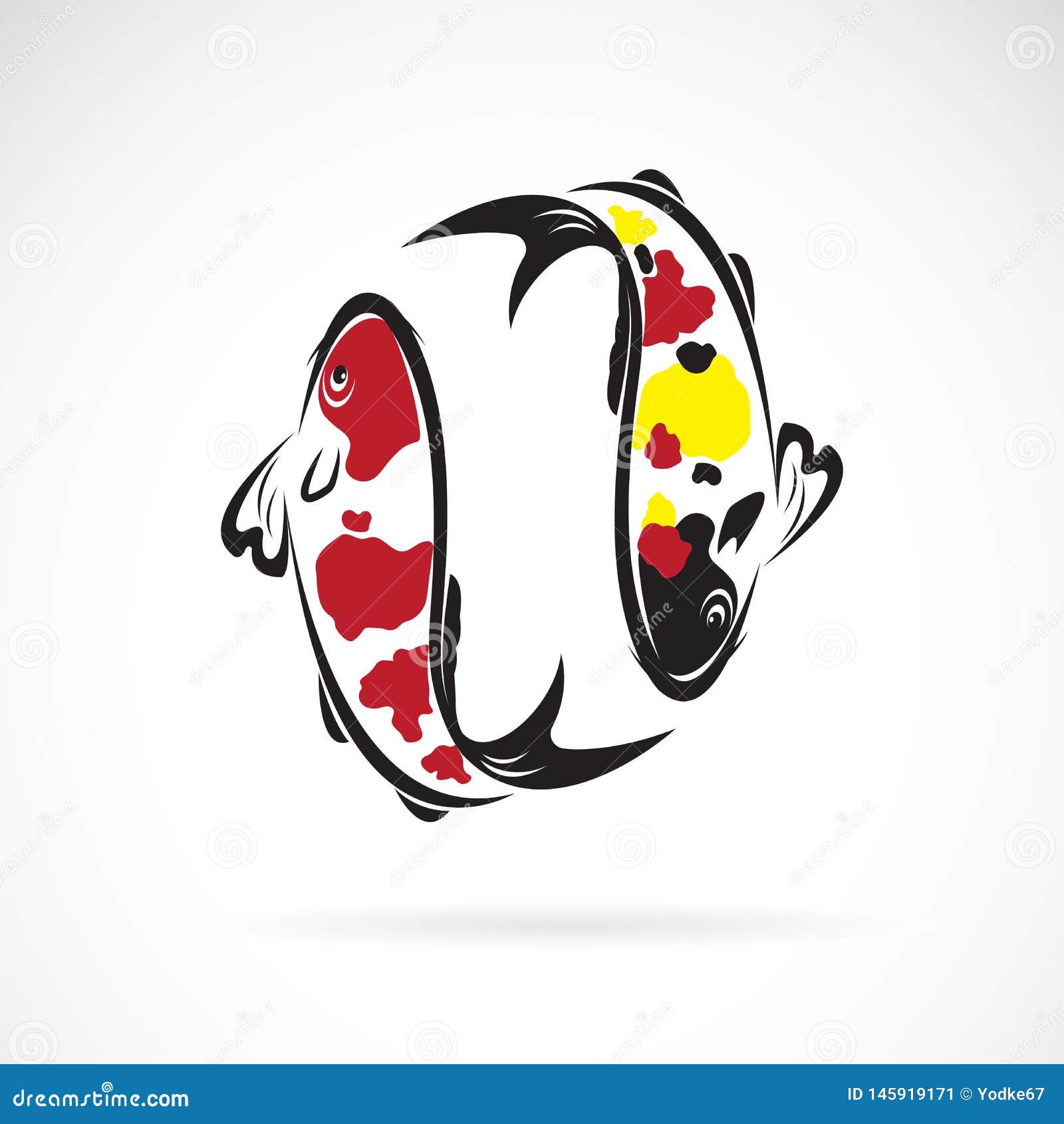 Download Vector Of Carp Koi Fish Isolated On White Background. Pet Animal. Fish Icon. Easy Editable ...