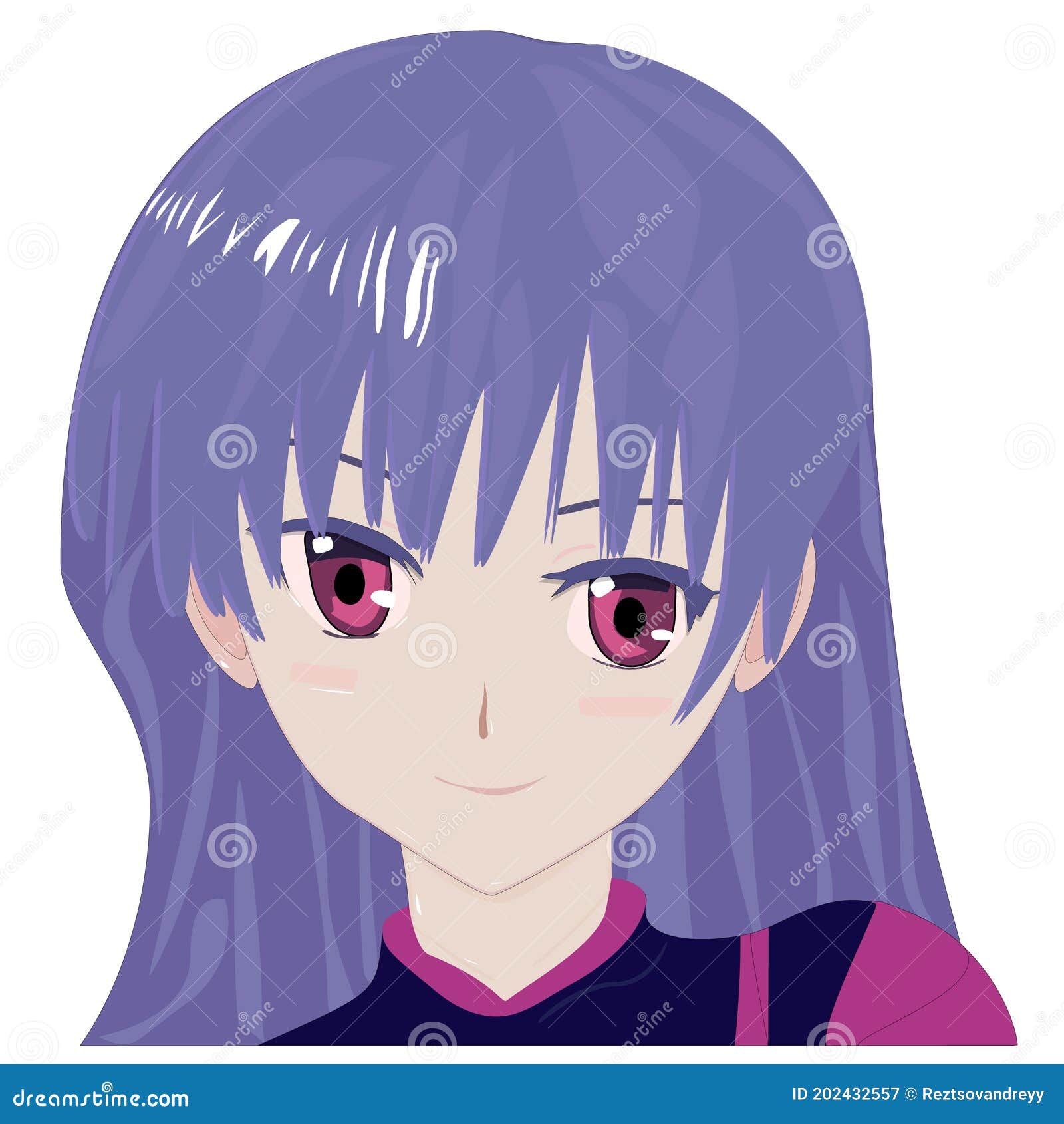 Vector Cartoon Characters. Anime Girl in Japanese. Anime Style, Drawn  Vector Illustration. Sketch. Manga Style Stock Vector - Illustration of  comic, face: 202432557