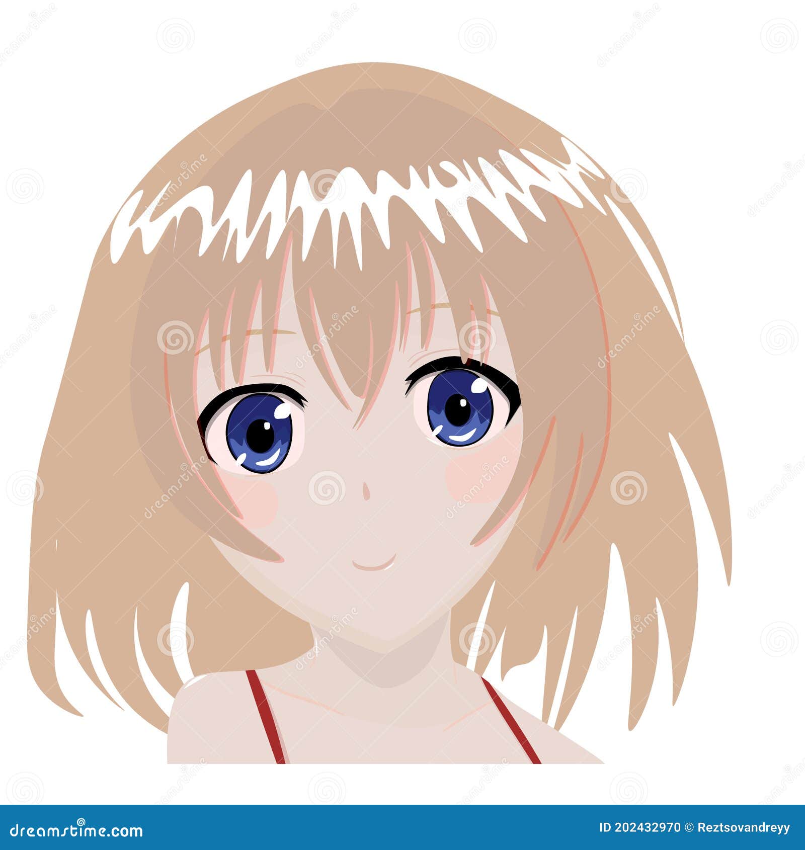 Cartoon characters anime girl in japanese Vector Image