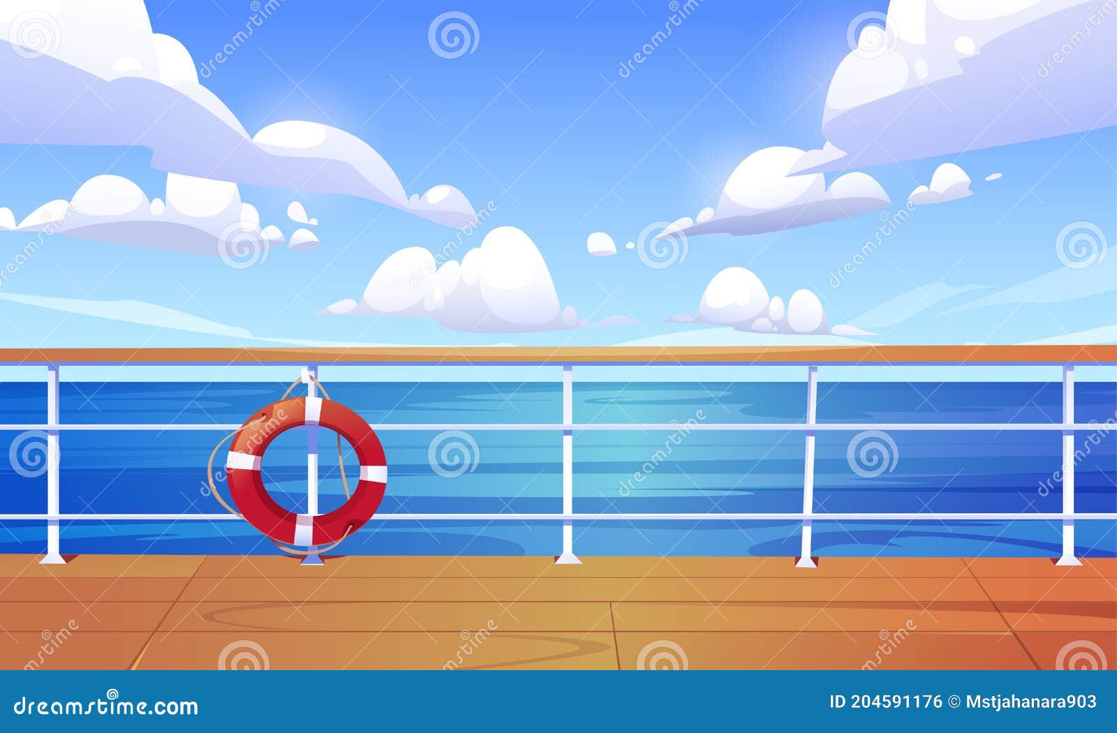 cruise ship deck clipart