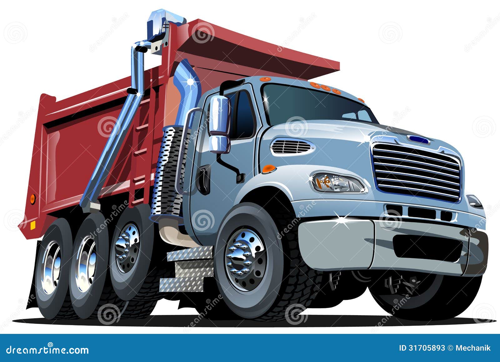 Vector Cartoon Dump Truck Stock Photos  Image: 31705893