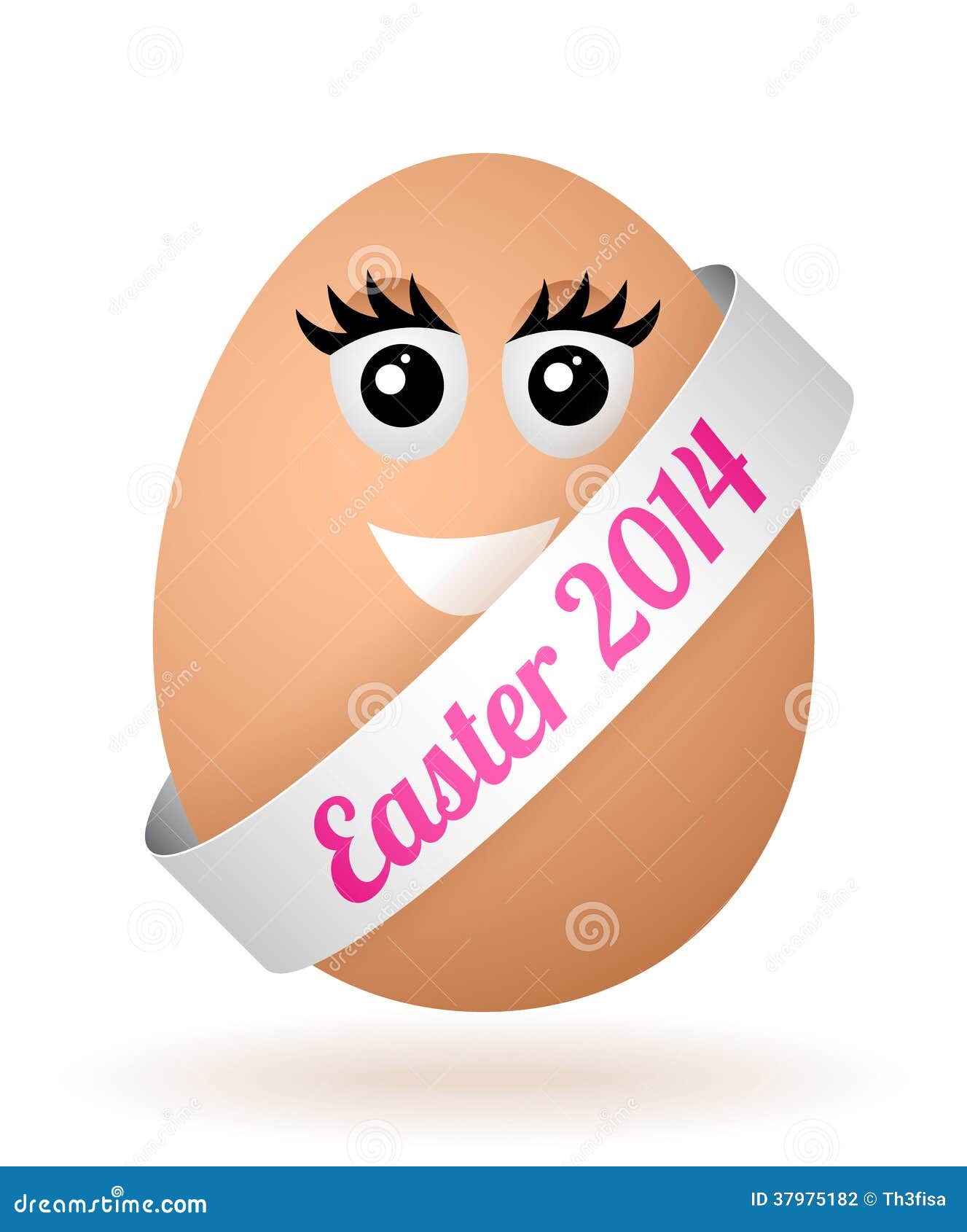 Vector cartoon egg girl stock illustration. Illustration of detail