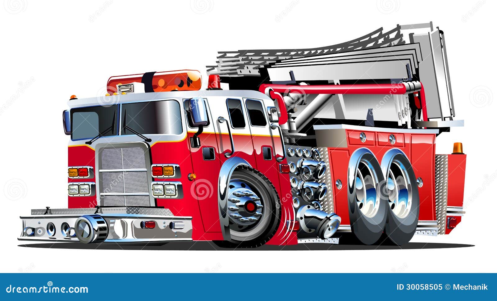  cartoon fire truck