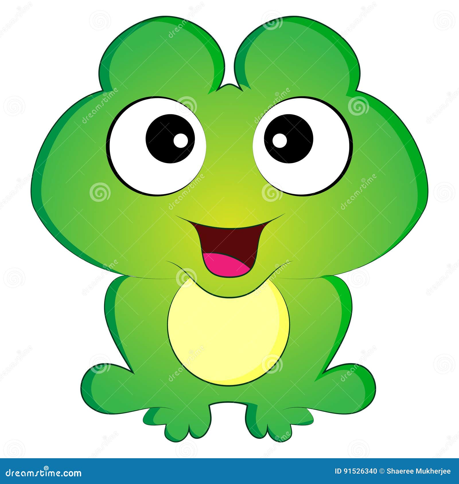 Vector Cartoon Frog Illustration Stock Vector - Illustration of colorful,  cartoon: 91526340