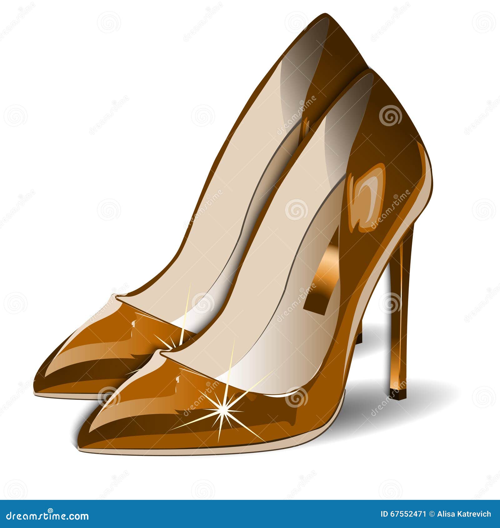 High heels woman shoes icons set cartoon vector. Girl heel