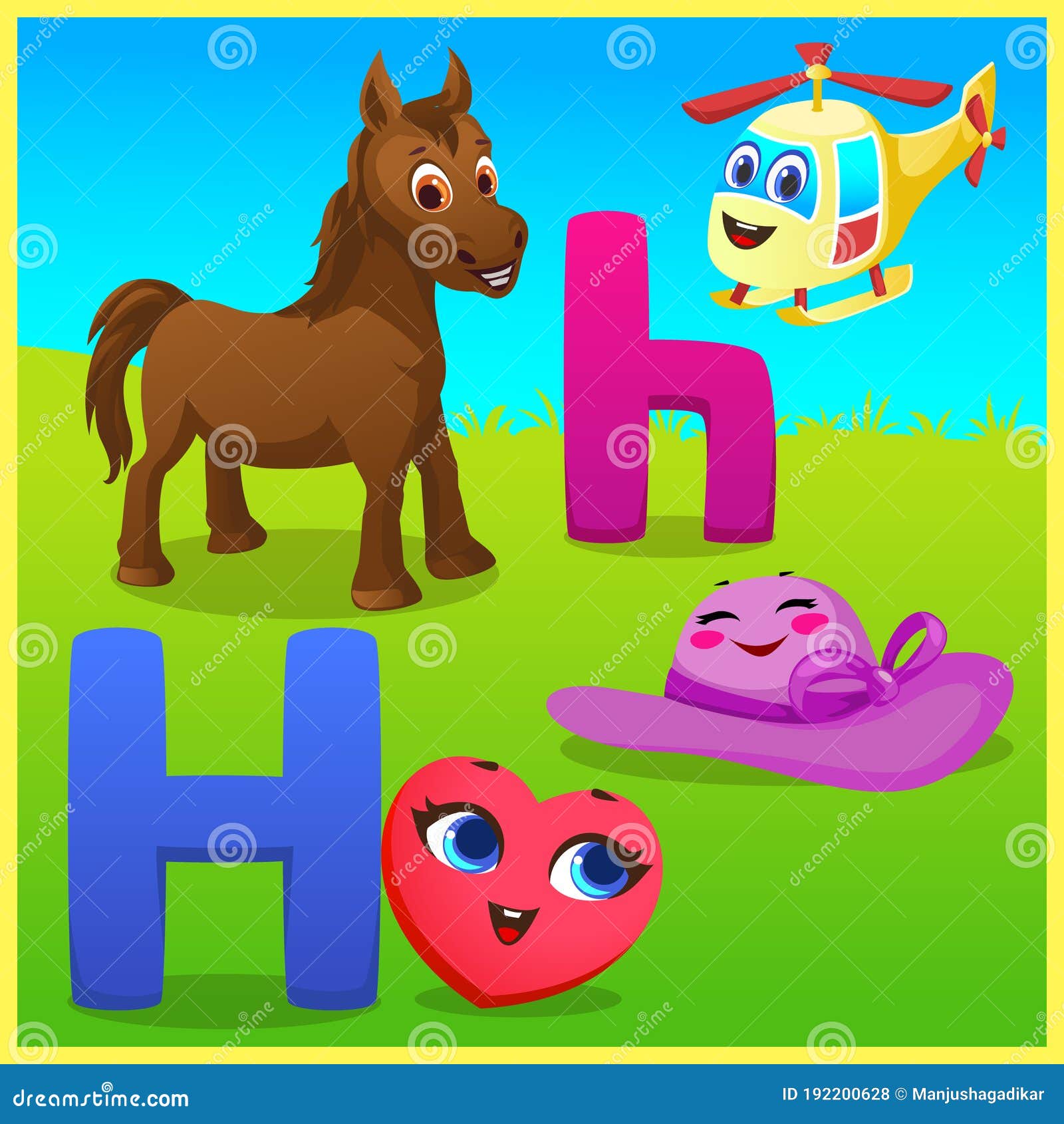 Alphabets Learning for Preschool Kids Stock Vector - Illustration of ...