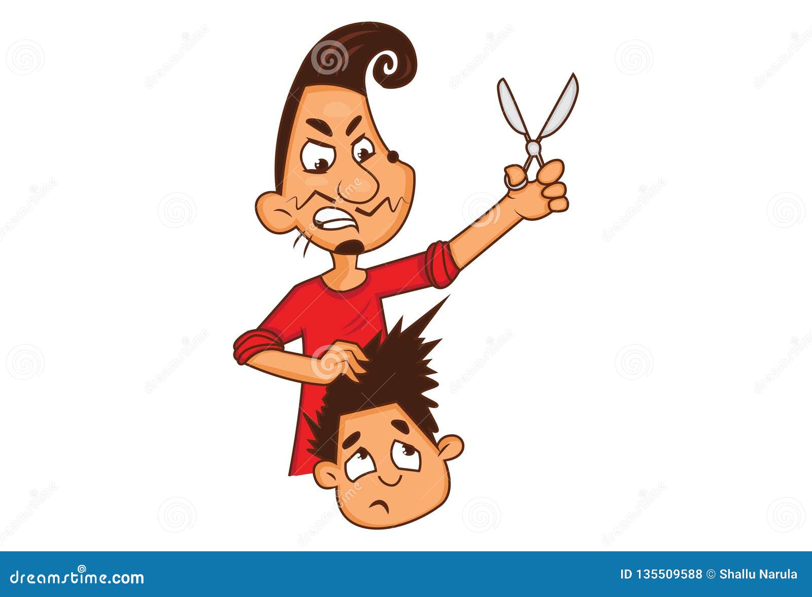 Vector Cartoon Illustration of Barber Man Stock Vector - Illustration of cutting, classic: 135509588 Vector Cartoon Illustration of Barber Man Stock Vector - Illustration of cutting, classic: 135509588