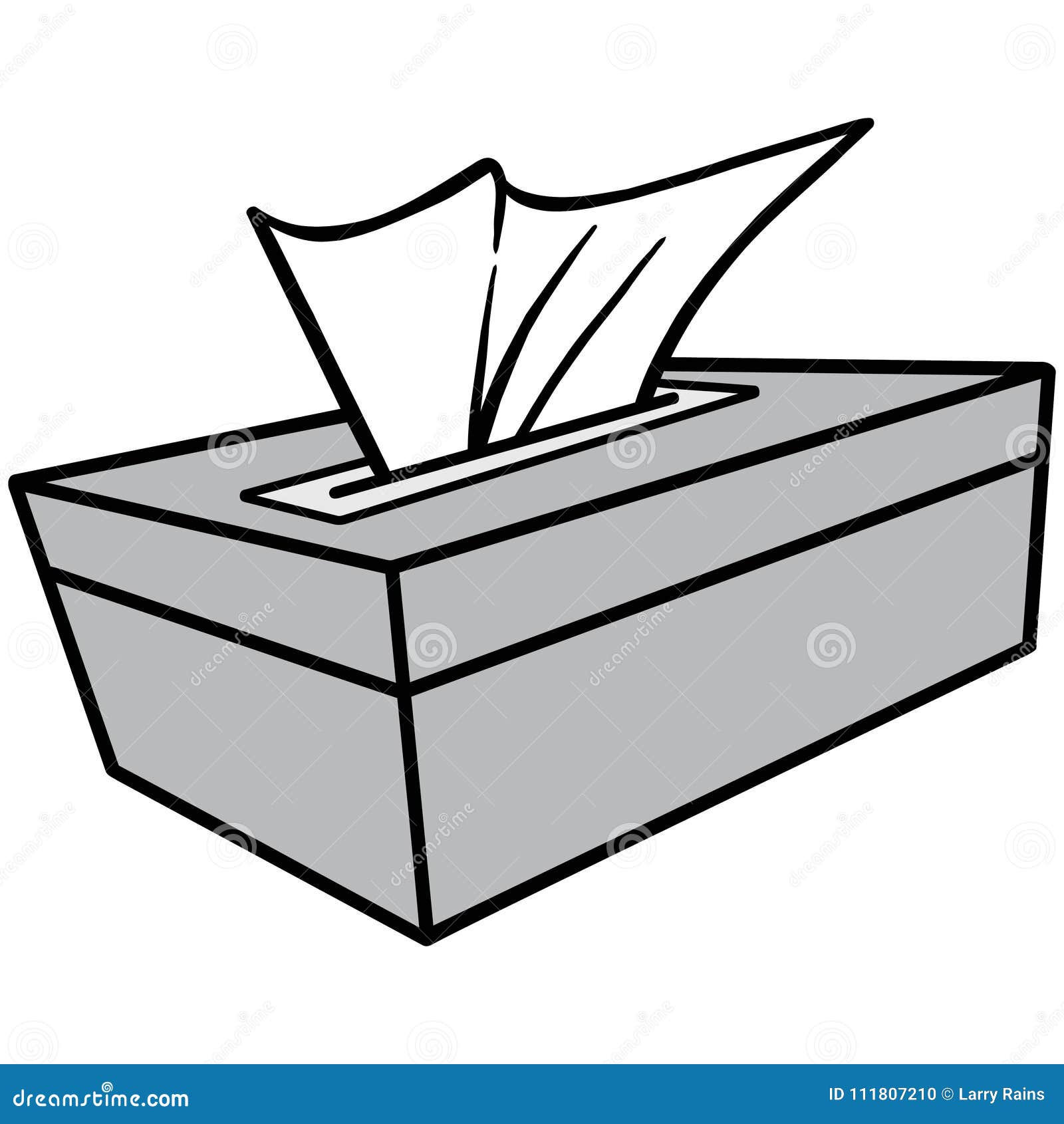 Tissue Box Illustration stock vector. Illustration of tissue 111807210
