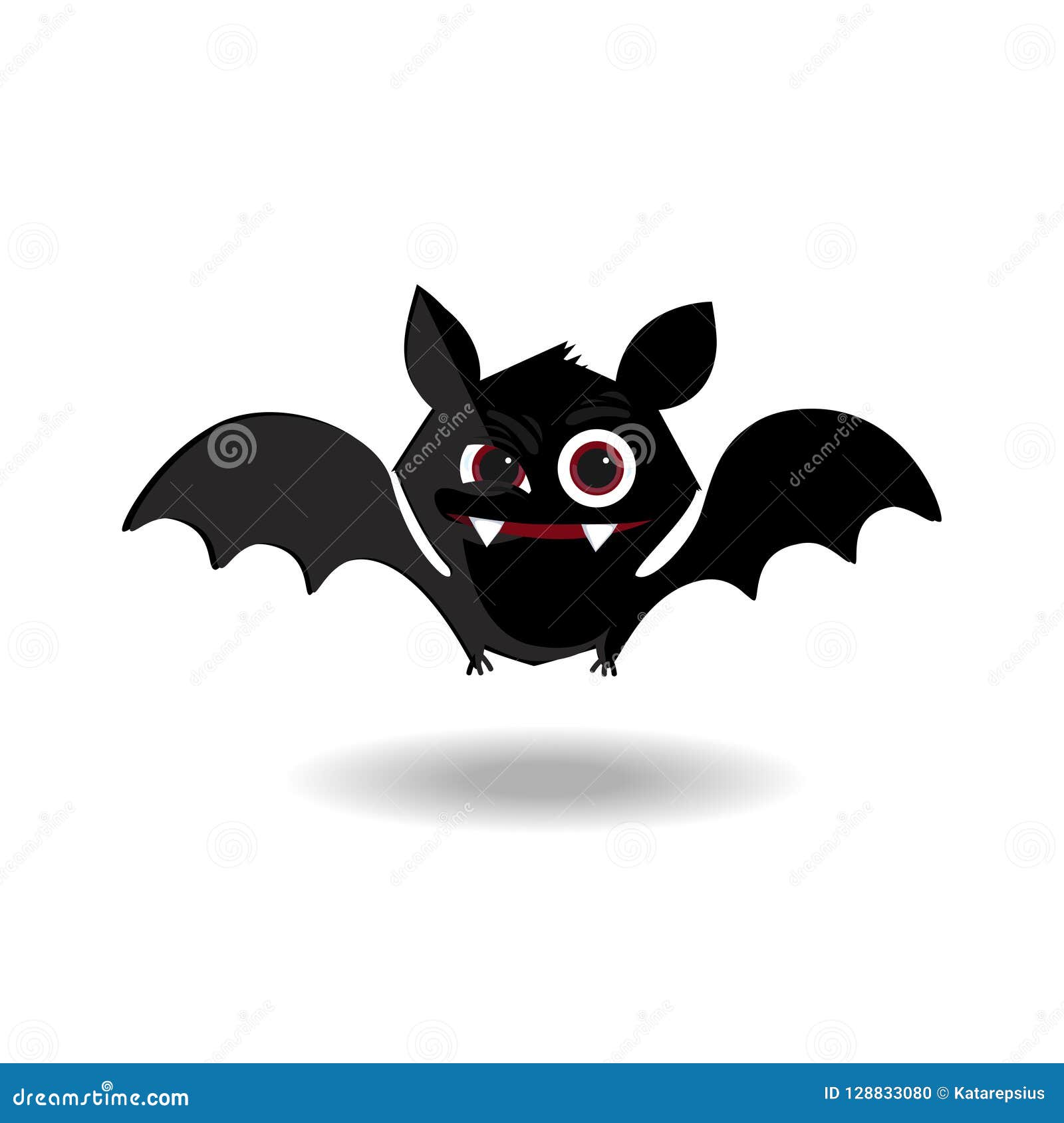 Cute Albino Flying Bat Art Object