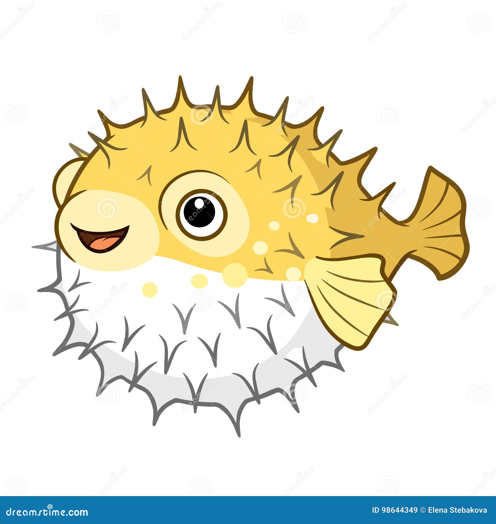 Cartoon Puffer Fish