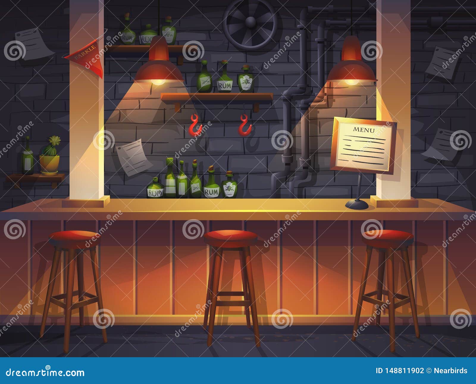 Vector Cartoon Illustration of Empty Saloon Stock Vector - Illustration of object, scrapbook: 148811902 Vector Cartoon Illustration of Empty Saloon Stock Vector - Illustration of object, scrapbook: 148811902