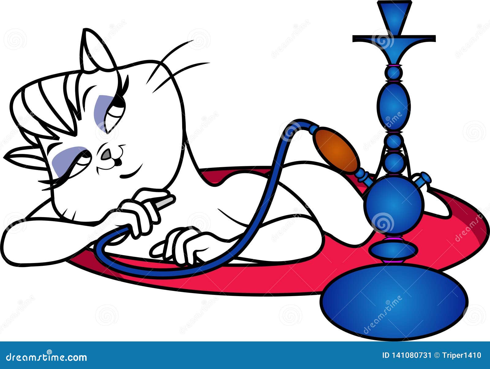 Vector Cartoon Illustration of Female Cat Stock Vector - Illustration of  profile, cute: 141080731