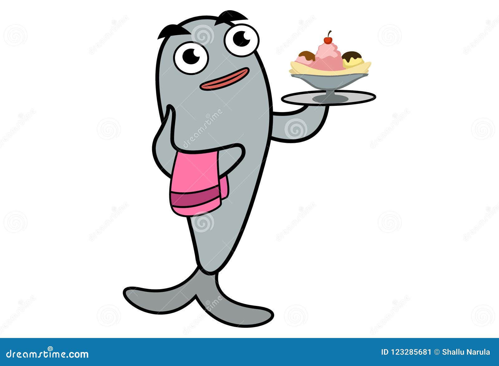 Download Vector Cartoon Illustration Of Fish Stock Vector ...