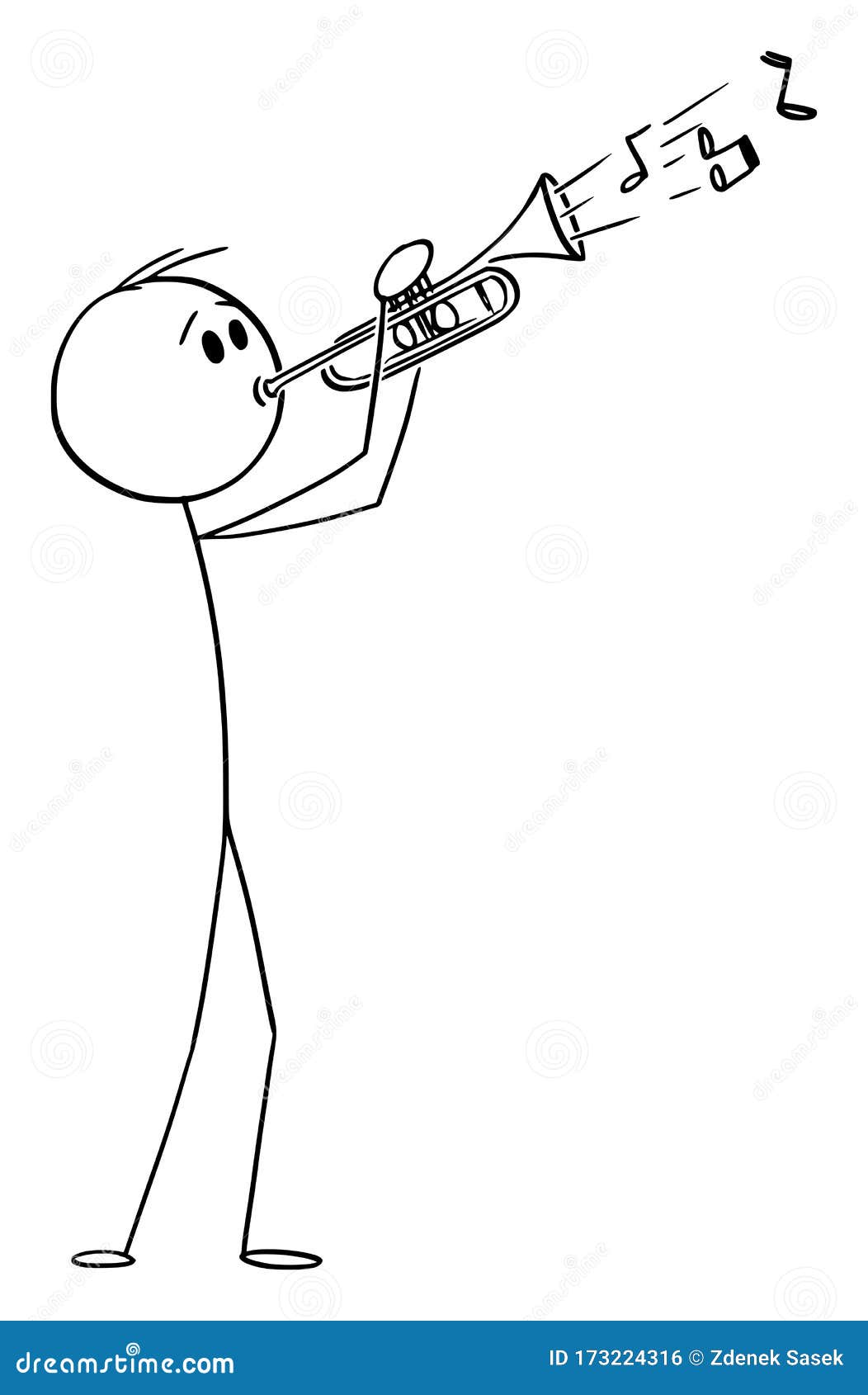 Vector Cartoon Illustration of Man or Musician Playing Music on Trumpet Stock Vector - Illustration of artist, drawing: 173224316 Vector Cartoon Illustration of Man or Musician Playing Music on Trumpet Stock Vector - Illustration of artist, drawing: 173224316