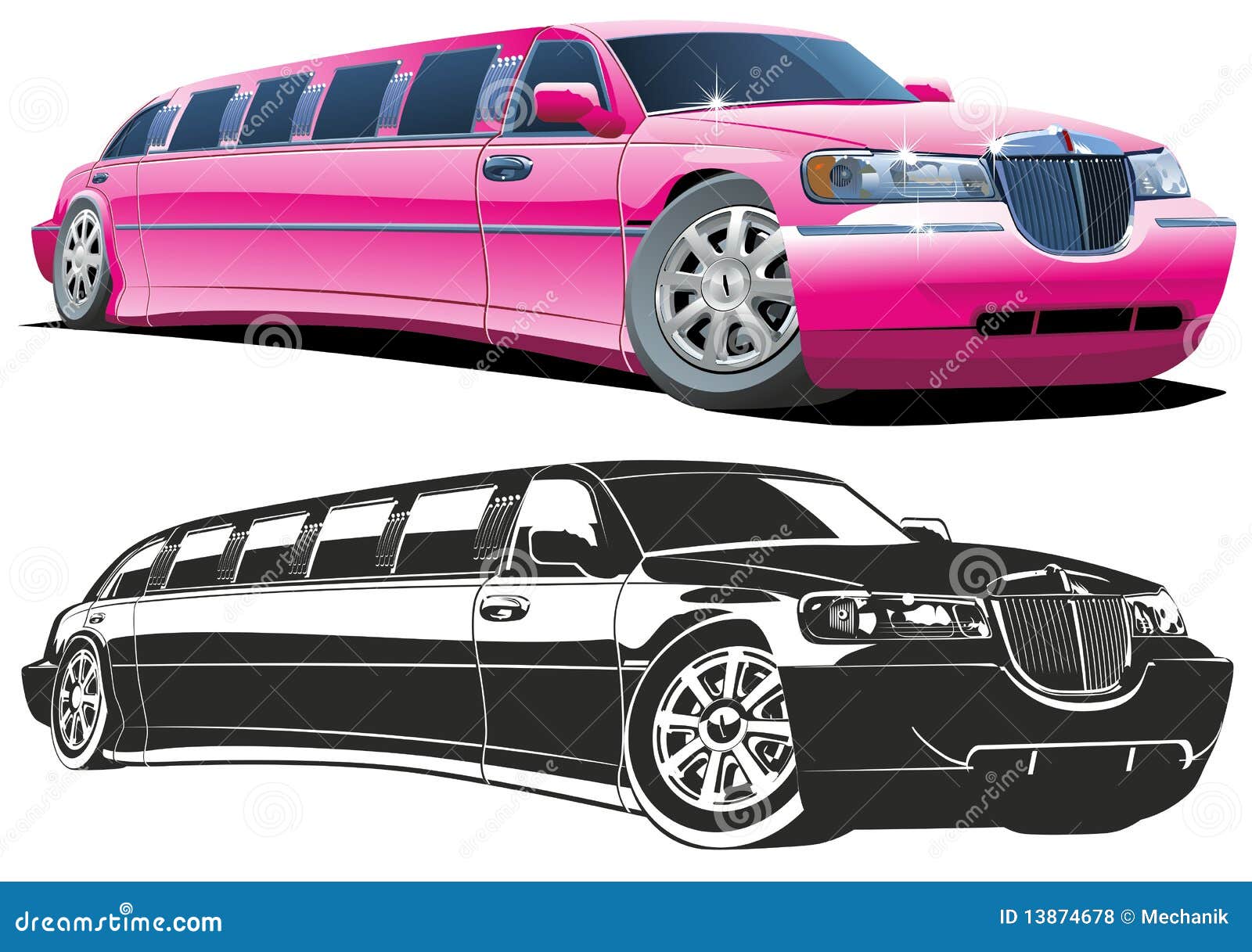  cartoon limousine