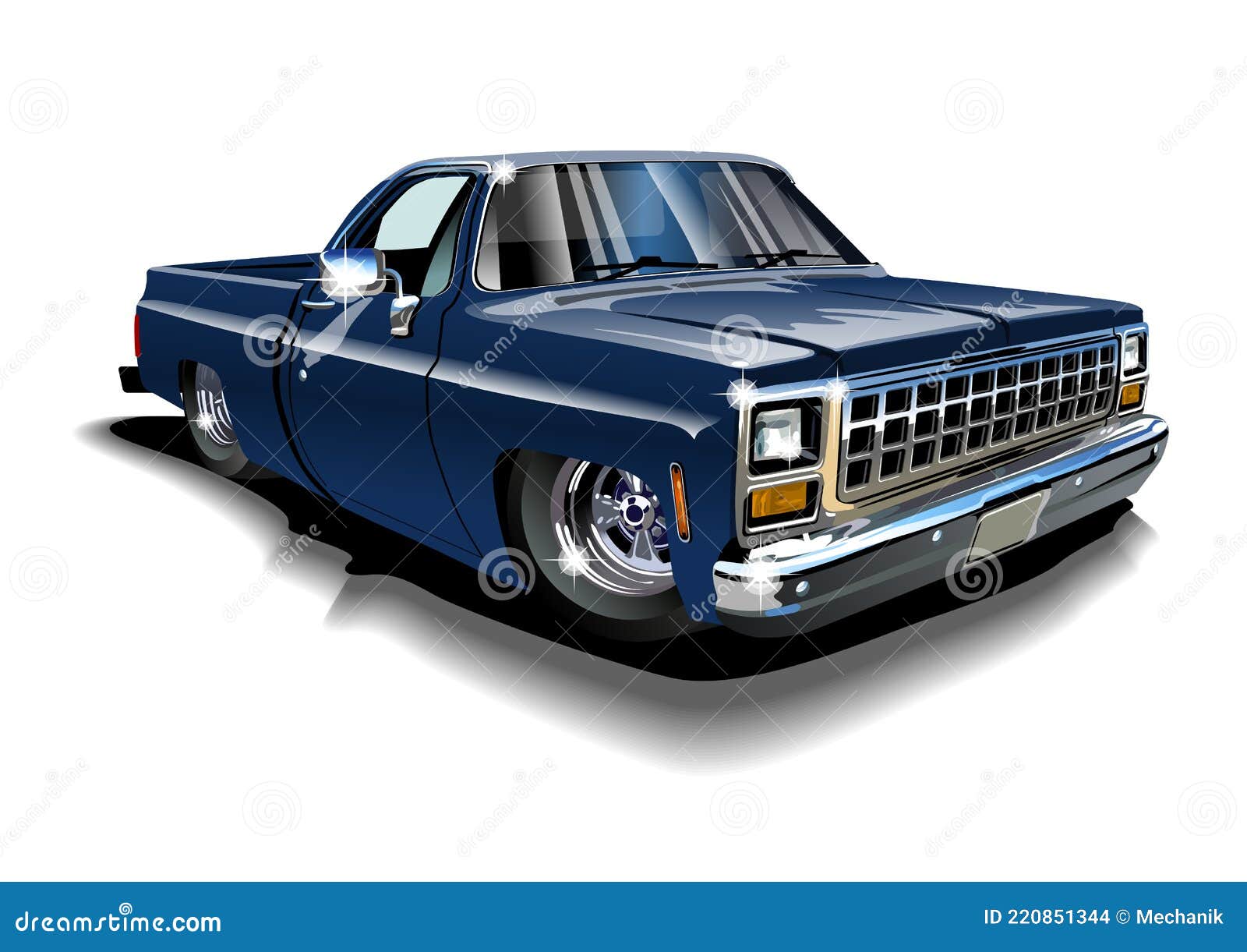  cartoon lowrider  on white