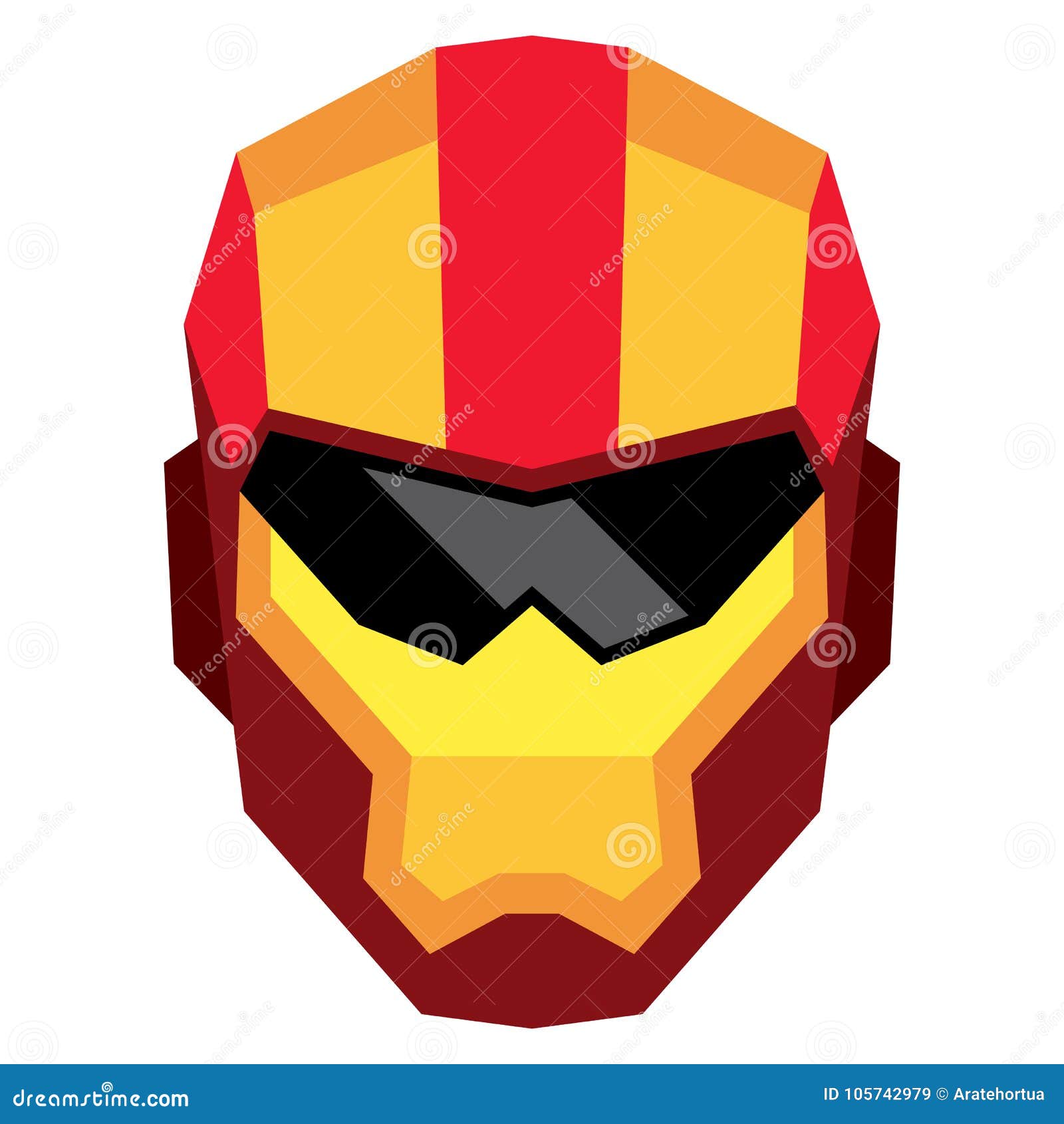 Cartoon Mask Isolated on White Background Stock Illustration Illustration of concept, heroic