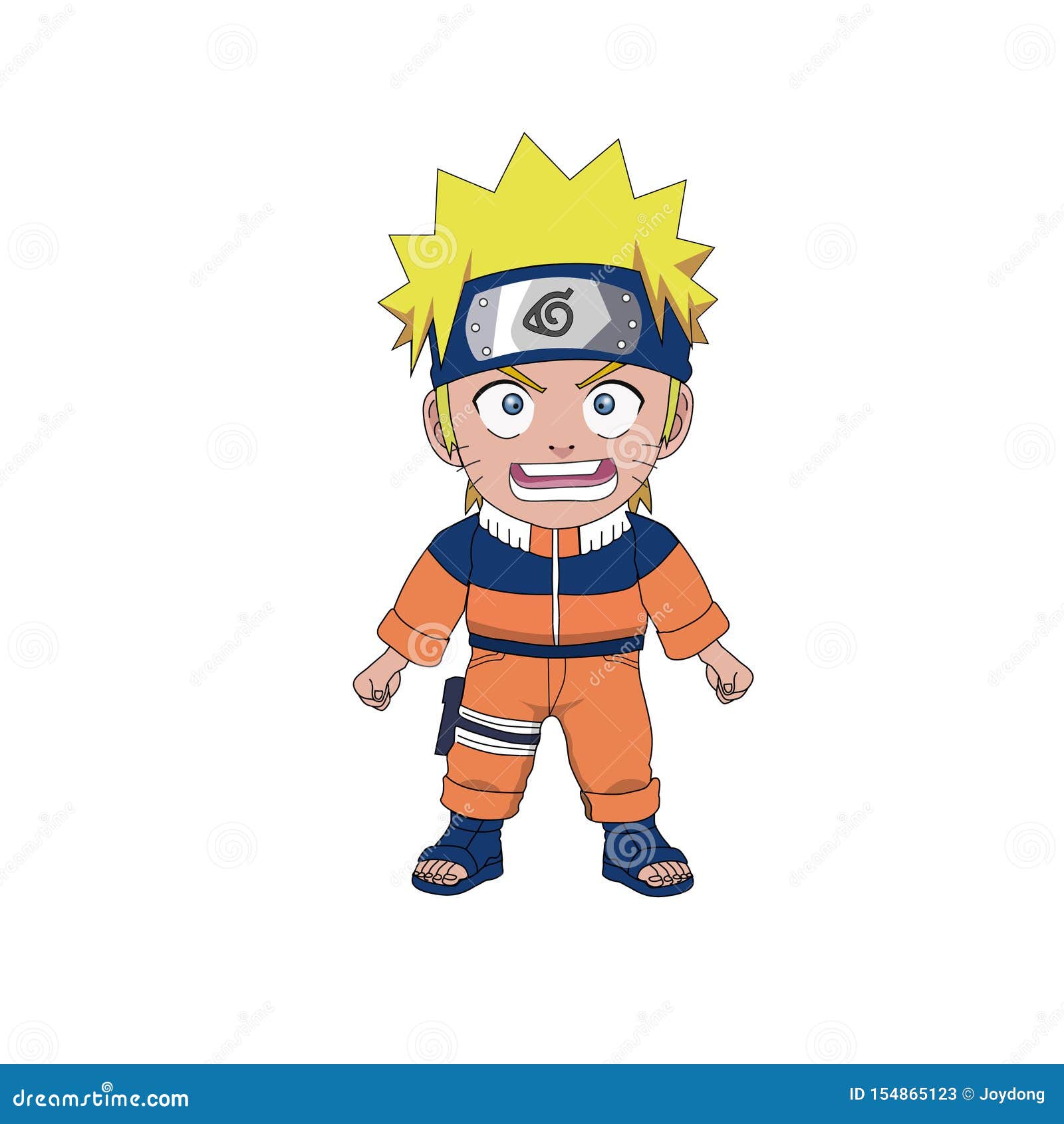 A vector cartoon Naruto stock vector. Illustration of character - 154865123
