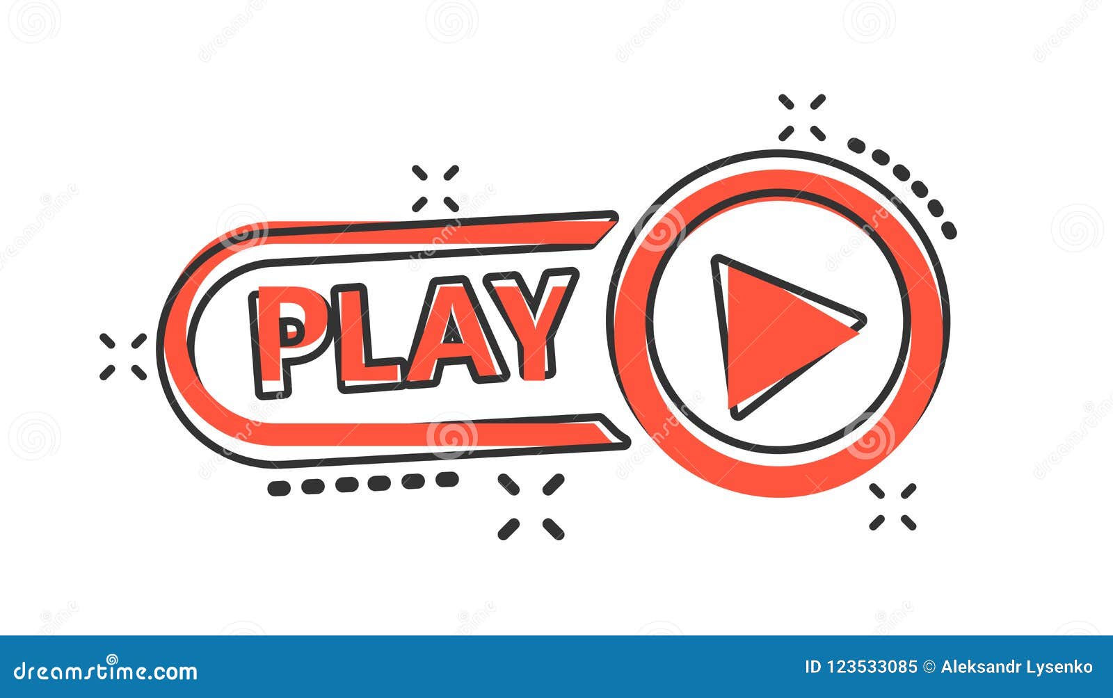 Vector Cartoon Play Button Icon in Comic Style. Play Video Sign Stock Vector - Illustration of music, panel: 123533085 Vector Cartoon Play Button Icon in Comic Style. Play Video Sign Stock Vector - Illustration of music, panel: 123533085