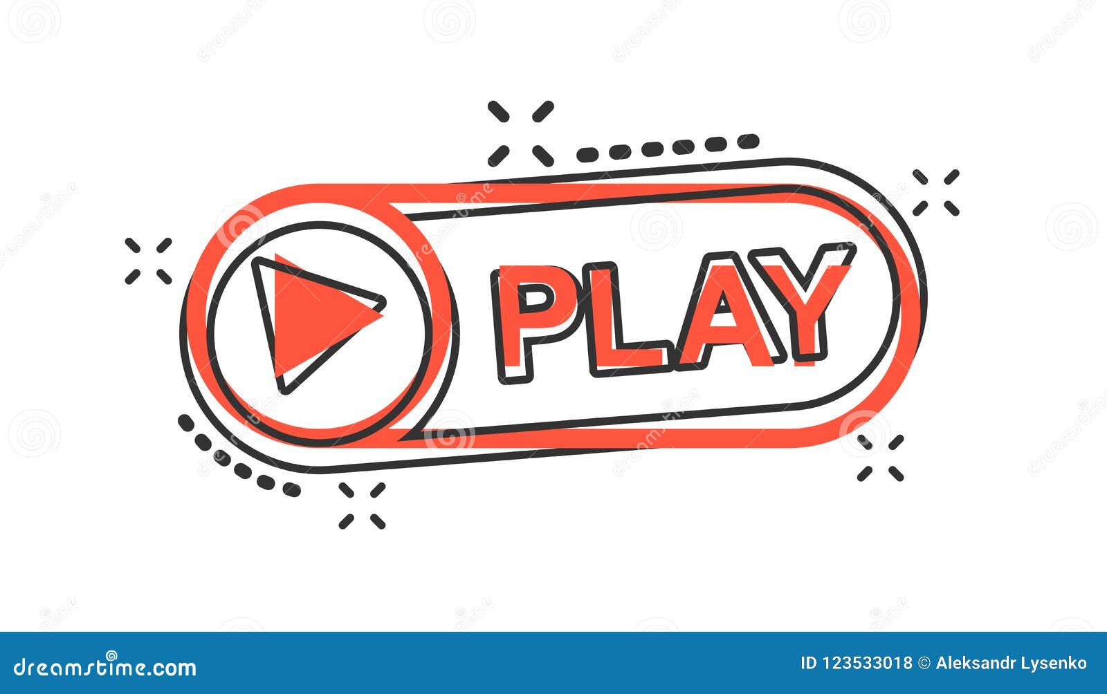 Vector Cartoon Play Button Icon in Comic Style. Play Video Sign Stock Vector - Illustration of circle, bright: 123533018 Vector Cartoon Play Button Icon in Comic Style. Play Video Sign Stock Vector - Illustration of circle, bright: 123533018
