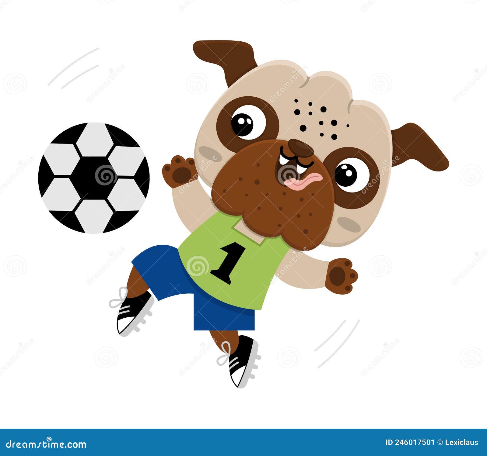 Vector Cartoon Pug. Anthropomorphic Dog Doing Sports. Funny Pup Playing Football Stock Vector - Illustration of puppy, anthropomorphic: 246017501 Vector Cartoon Pug. Anthropomorphic Dog Doing Sports. Funny Pup Playing Football Stock Vector - Illustration of puppy, anthropomorphic: 246017501