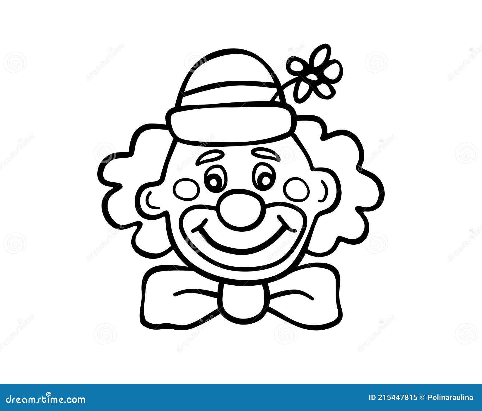 Clown Face coloring page | Free Printable Coloring Pages