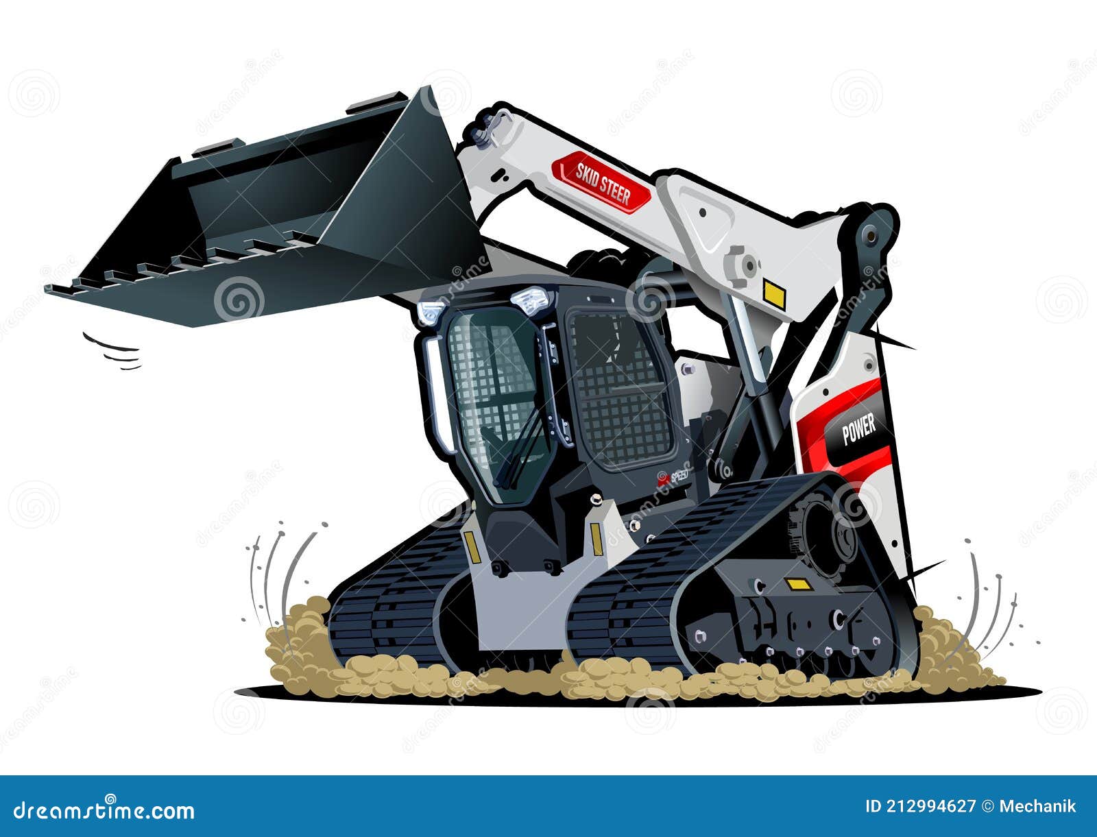 Vector Cartoon Skid Sreer stock vector. Illustration of agronomy