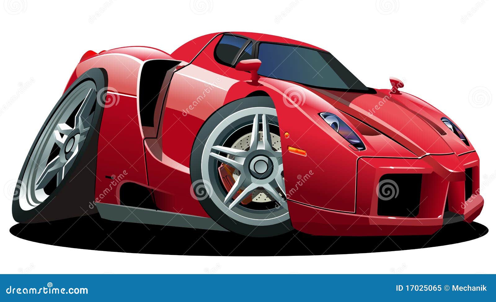 Vector cartoon sportcar editorial image. Illustration of style - 17025065