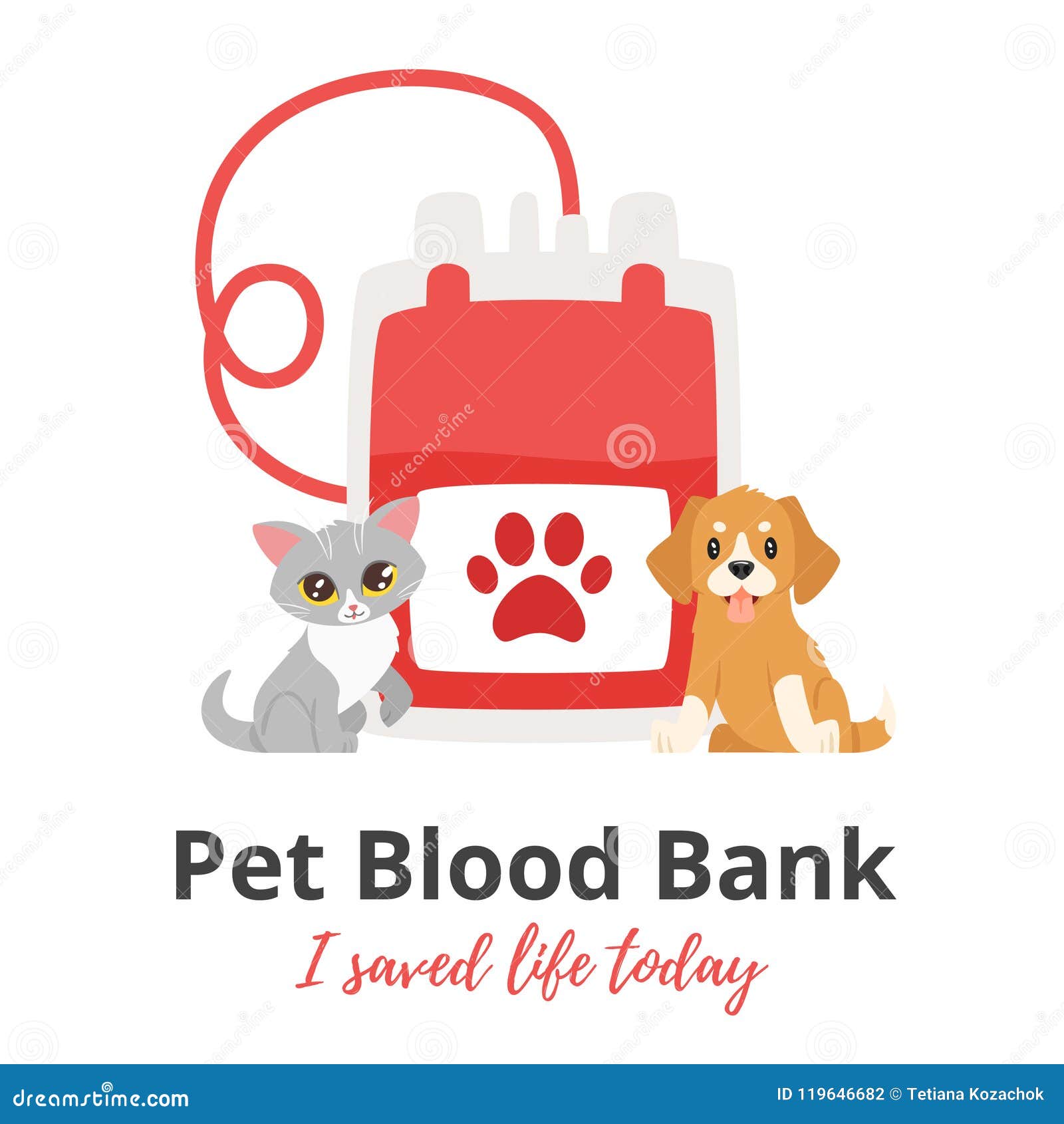 Pet donor concept stock vector. Illustration of charity - 119646682