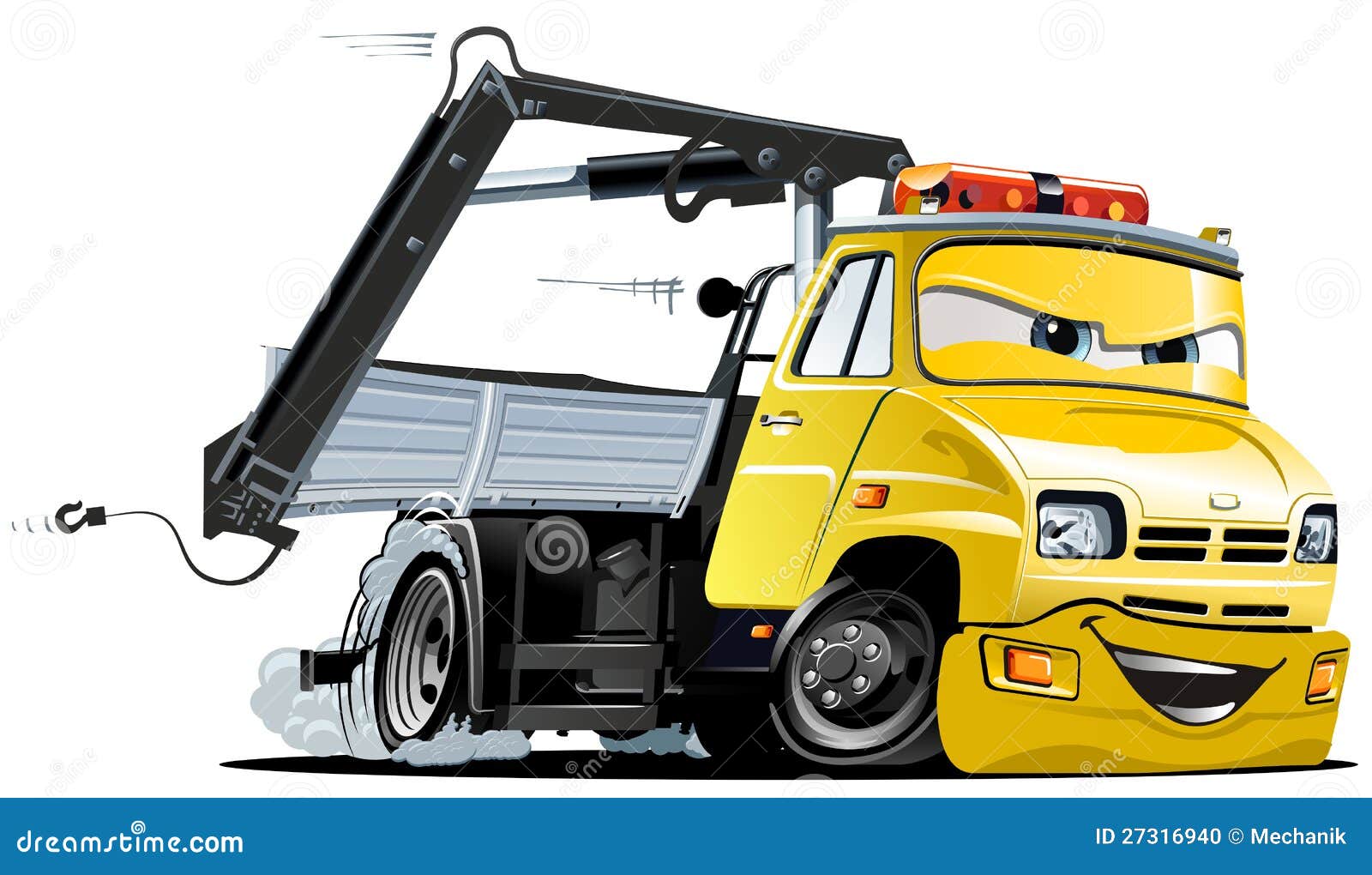  cartoon tow truck