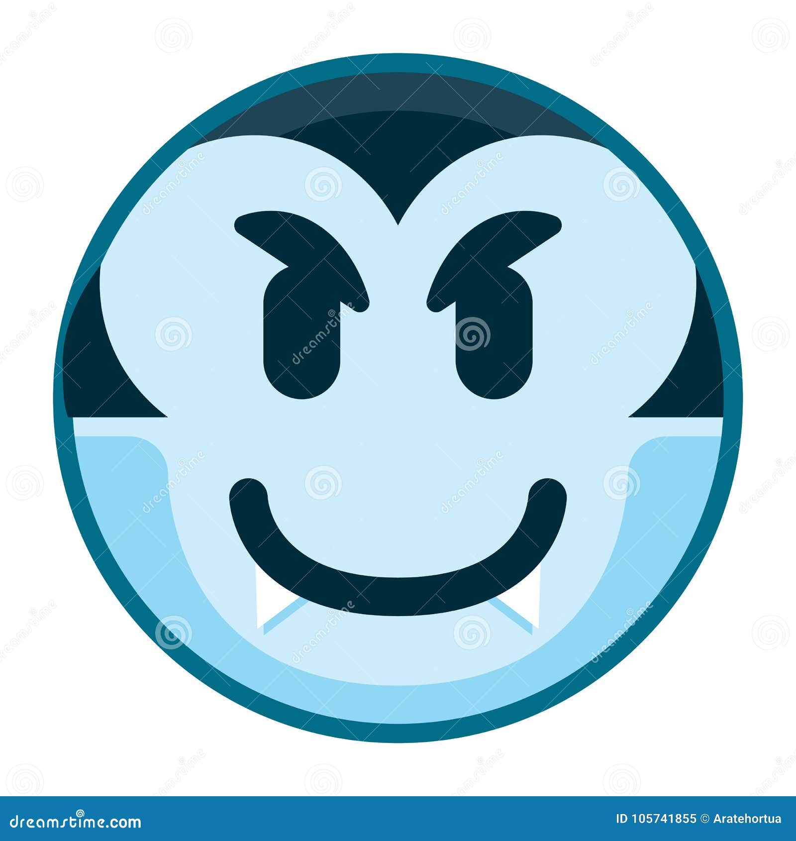 Cartoon Vampire Emoji Isolated on White Background Stock Illustration Illustration of cartoon