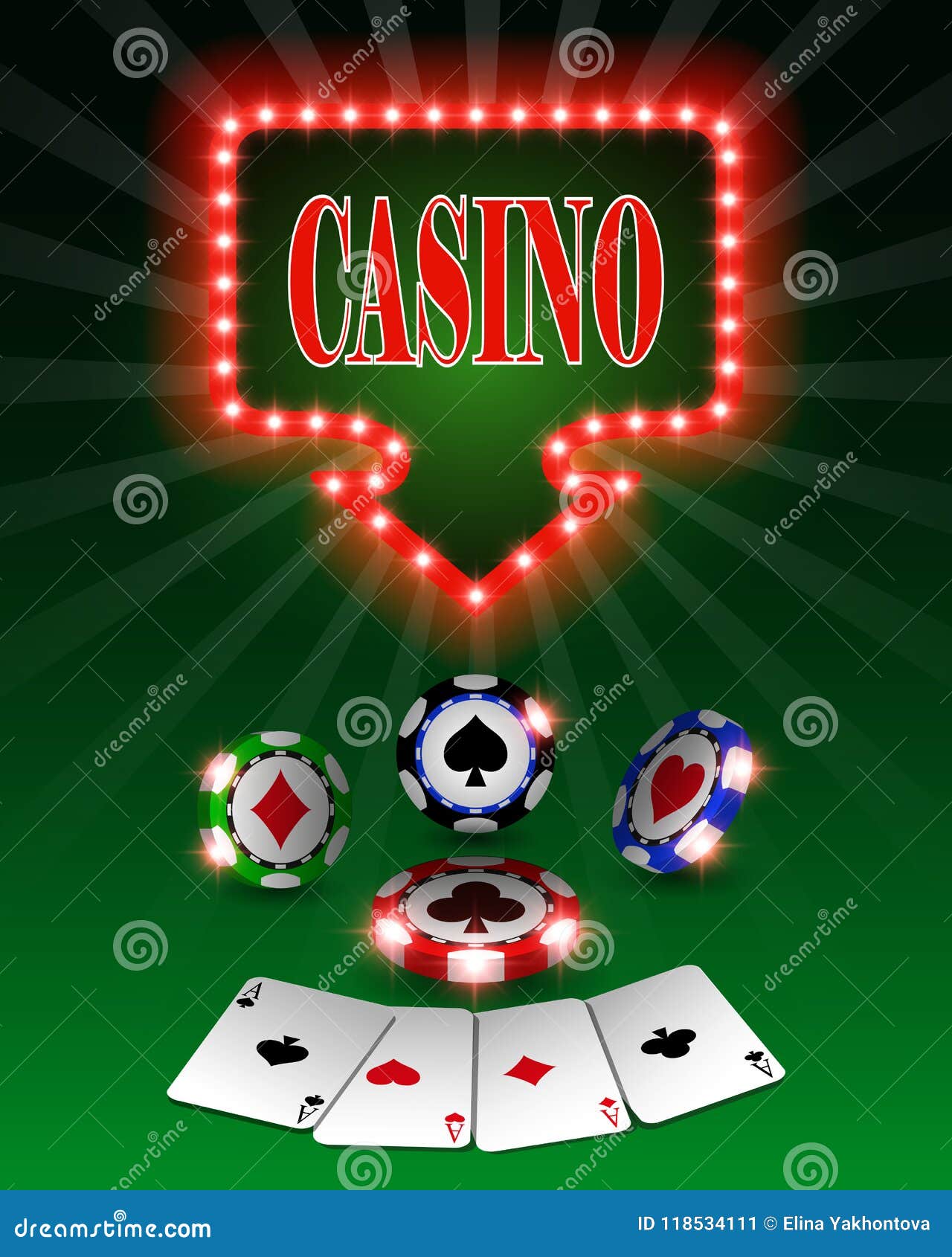 Download Vector Casino Poker Chips, Template For Design Backgrounds ...