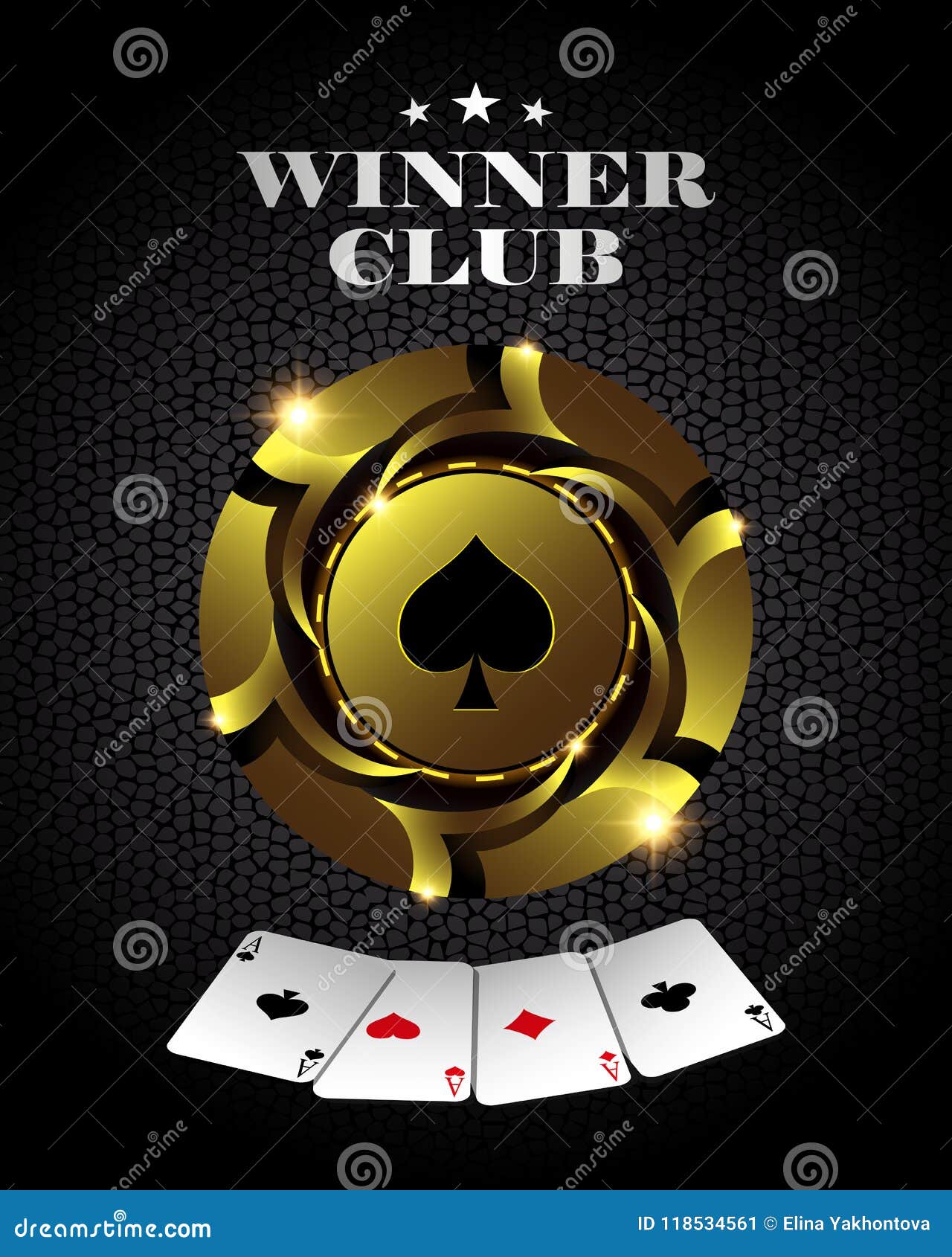 Download Vector Casino Poker Gold Chip, Template Mockup For Design ...