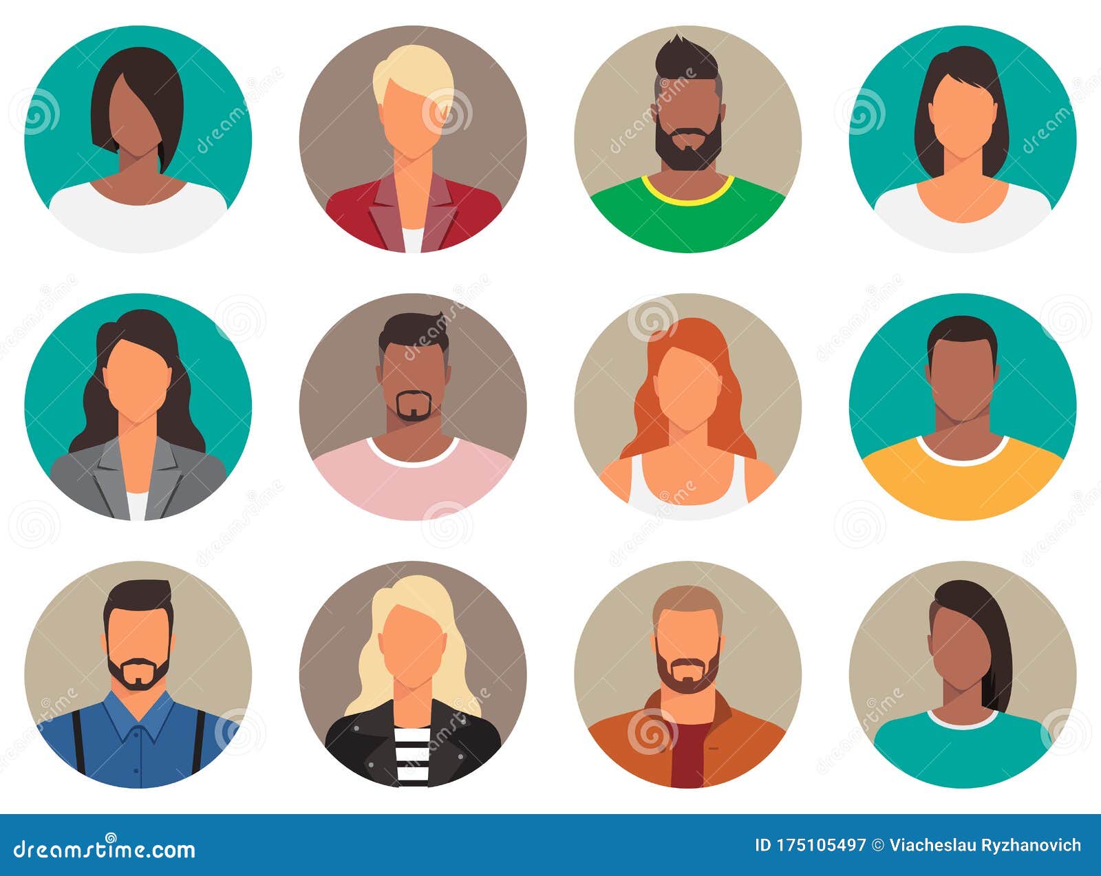 Vector characters design stock vector. Illustration of girl - 175105497
