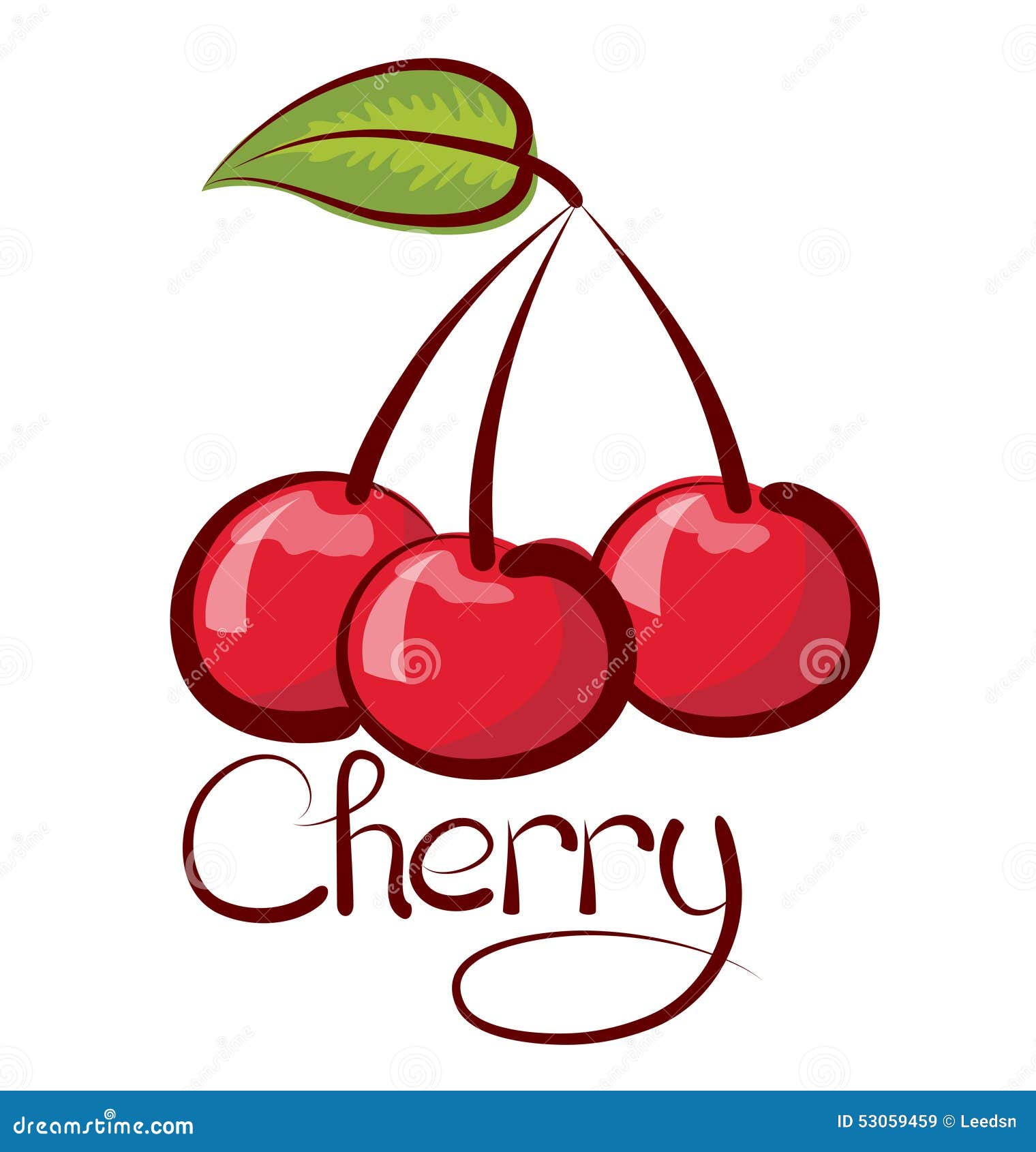Vector Cherry stock vector. Illustration of idea, restaurant 53059459