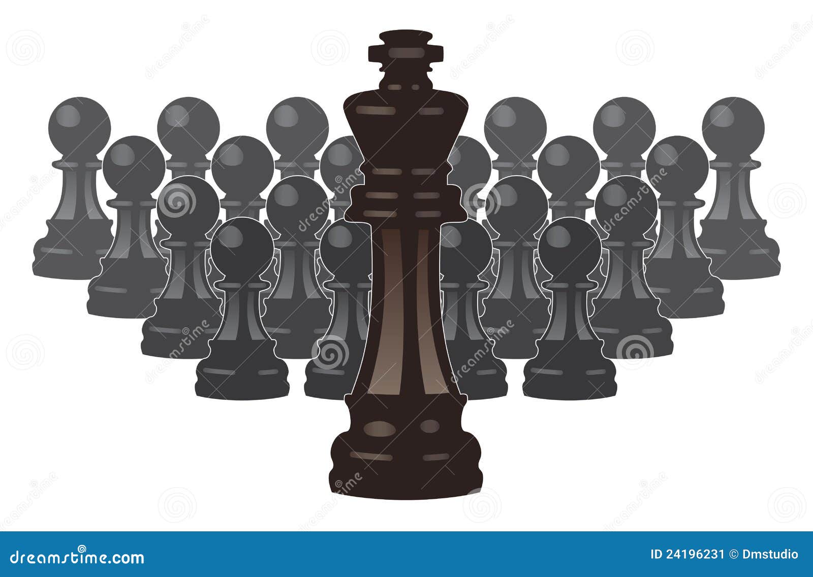 Two chess pawns Royalty Free Vector Image - VectorStock