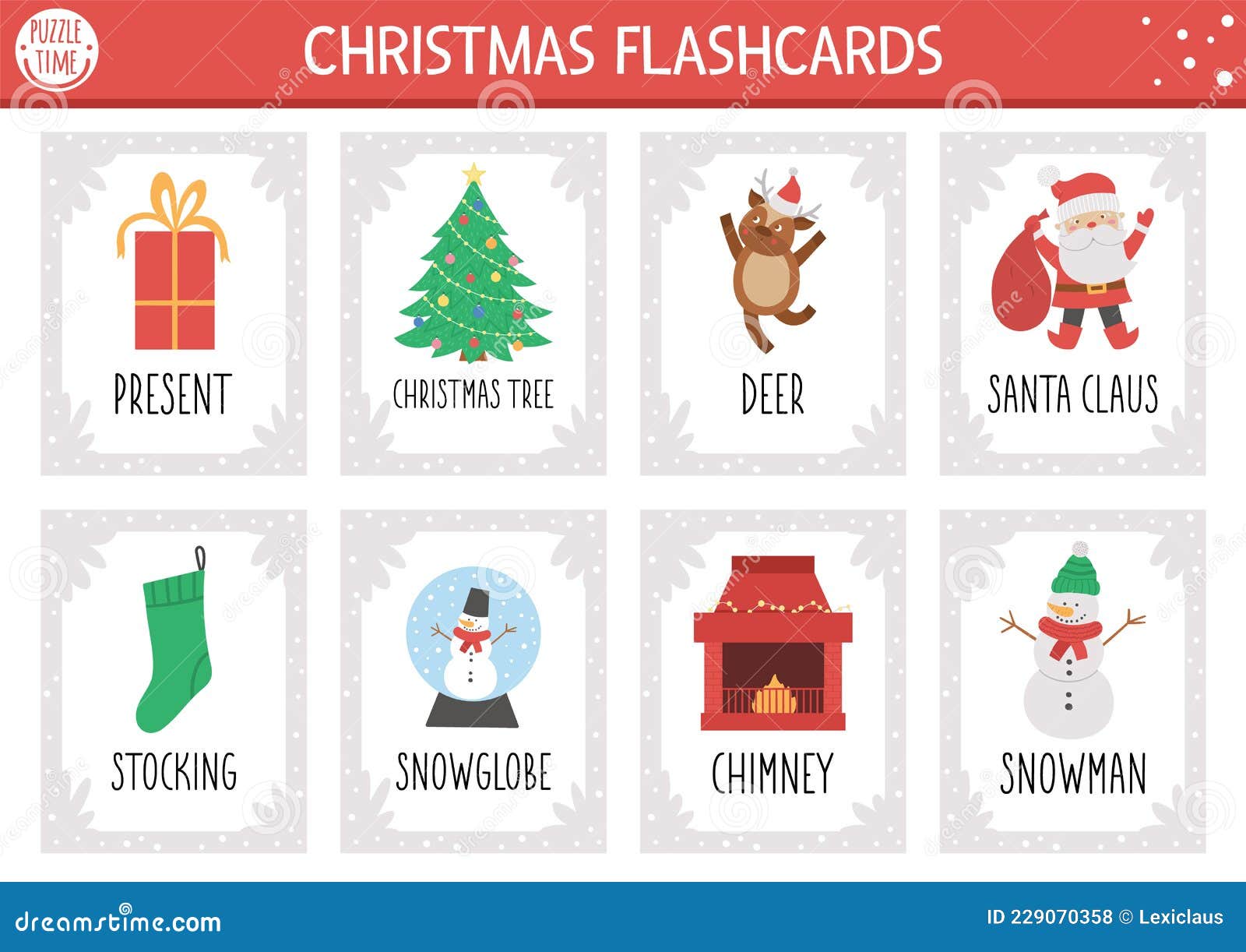 Christmas Flashcards - Free Printable Flashcards to Download